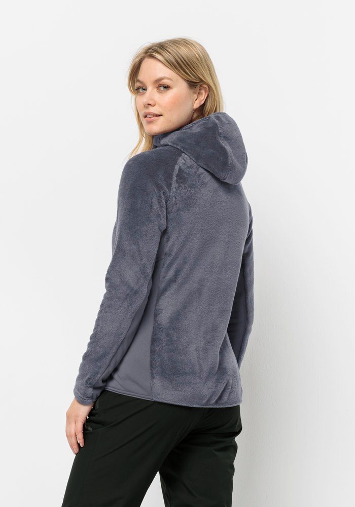 Jack Wolfskin Fleecejack ROTWAND HOODED FZ W