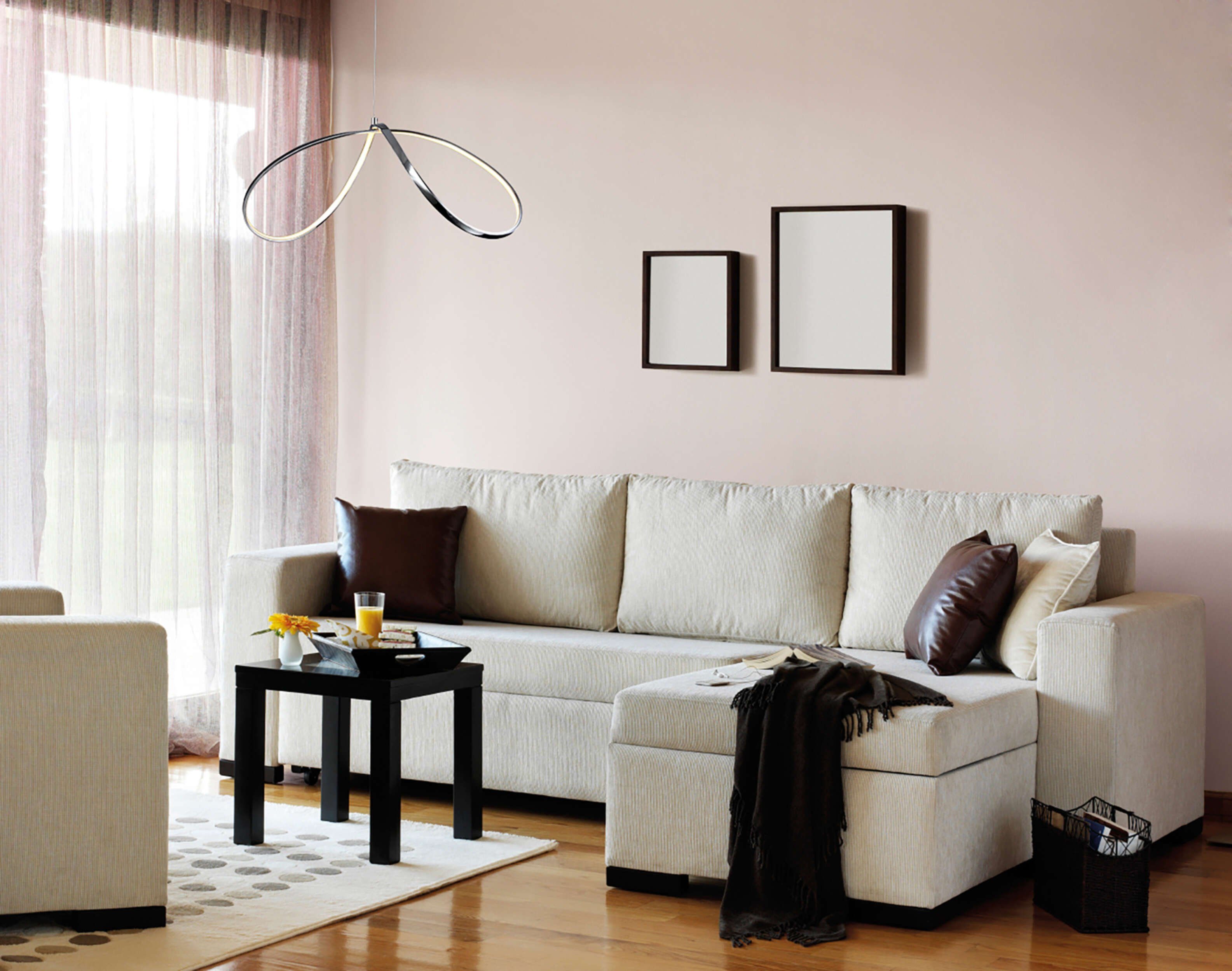 näve Led-hanglamp Loop Line modern ontwerp, aangenaam licht (1 stuk)