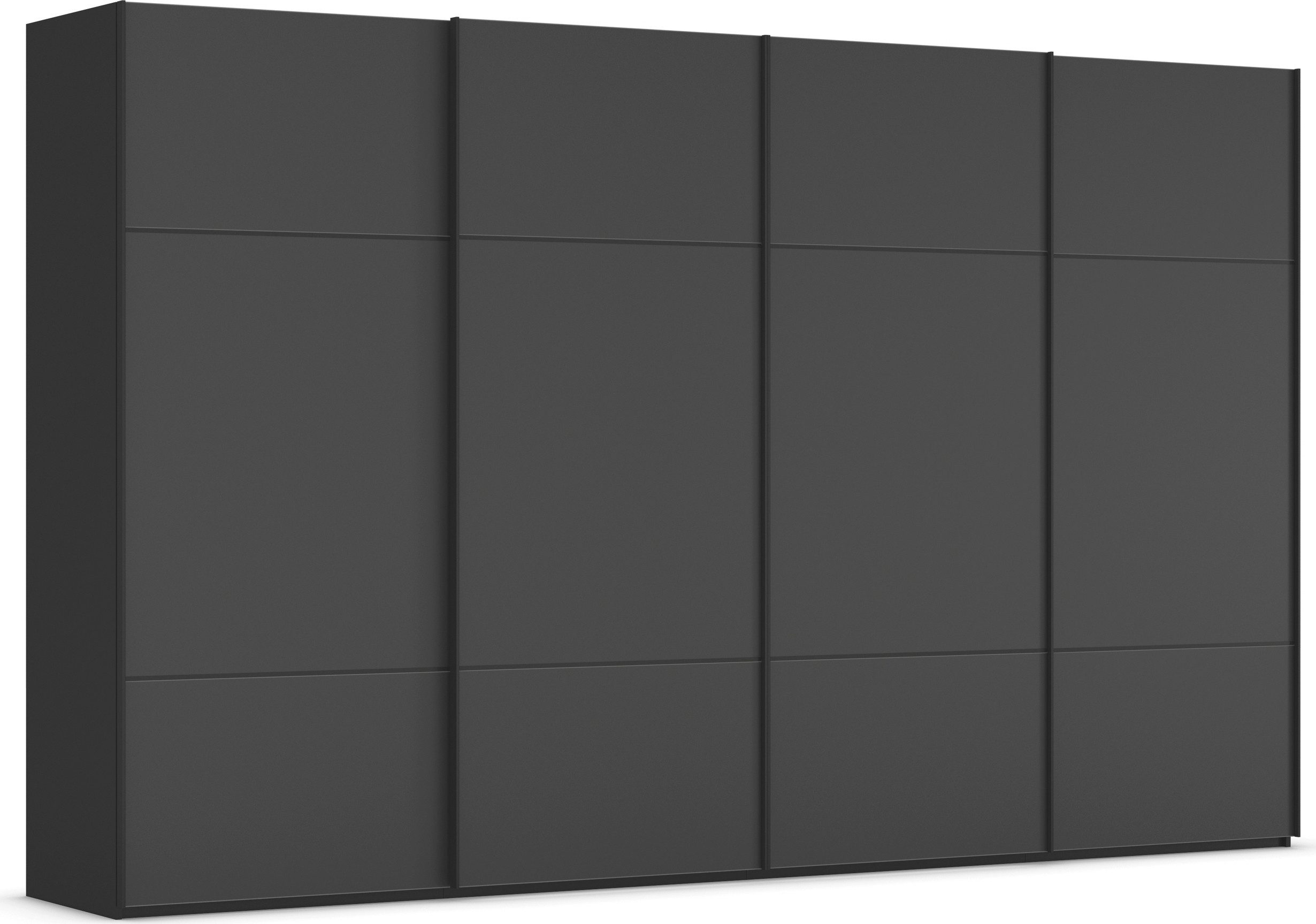 rauch Schuifdeurkast Kledingkast kast garderobe slaapkamerkast SCALE-TRIO edel drievoudig front met 2 sierlijsten glasfront made in germany