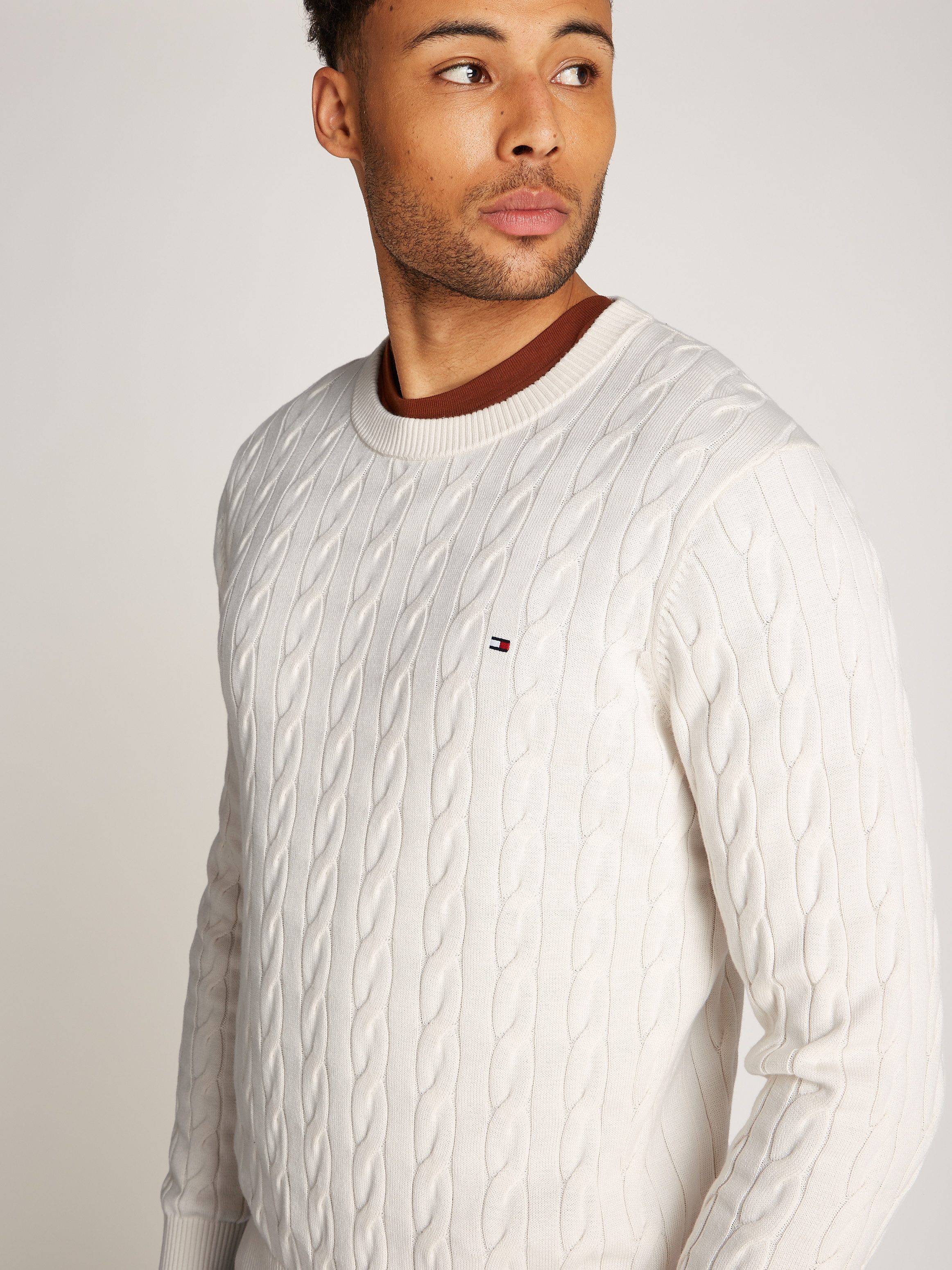 Tommy Hilfiger Gebreide trui CLASSIC CABLE CREW NECK