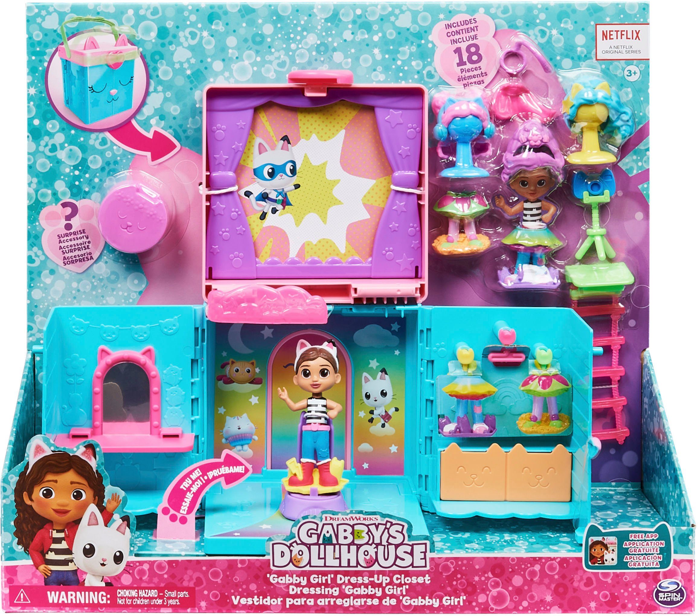 Spin Master Speelwereld Gabby's Dollhouse – Rainbow Closet kledingkast