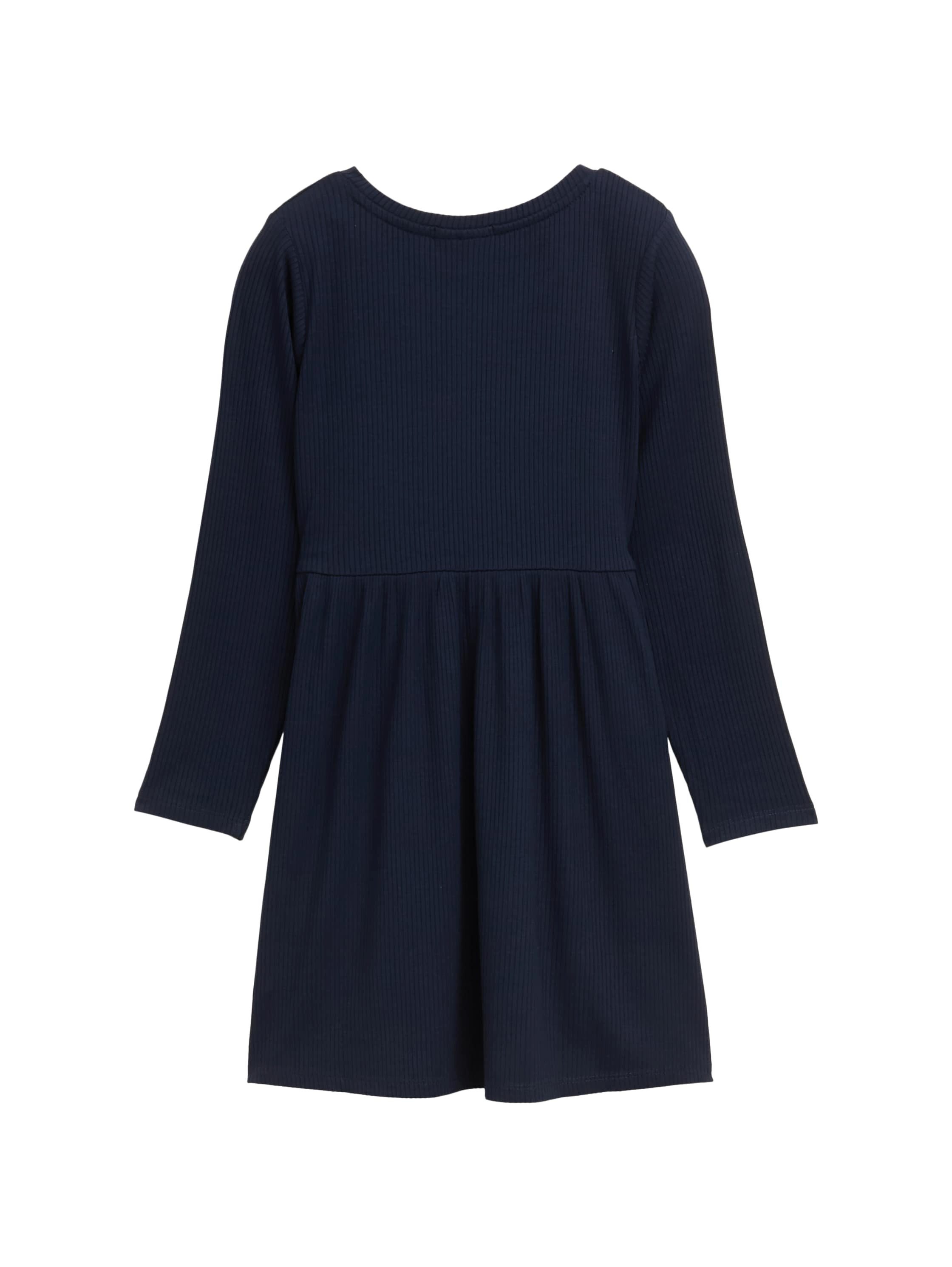 Tom Tailor Midi-jurk in rib-look, met stretch