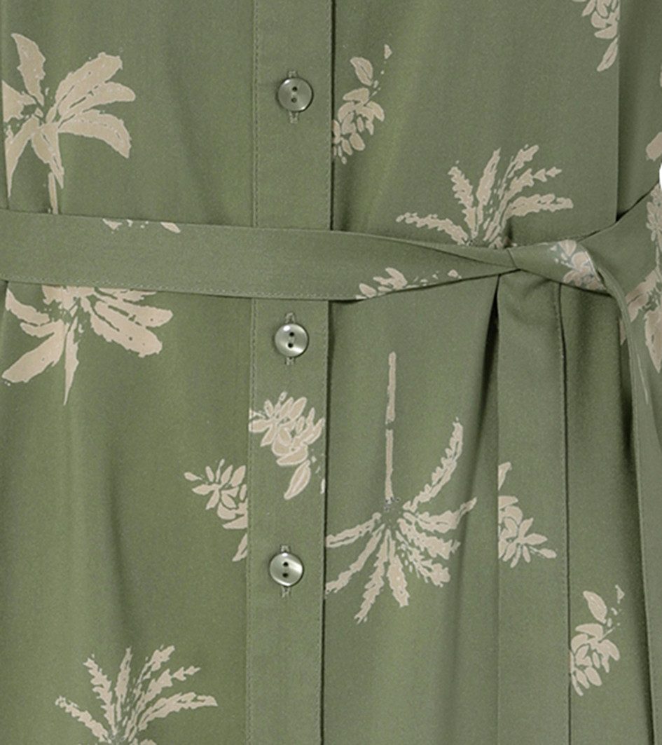 Aniston CASUAL Maxi-jurk met palmen bedrukt - elk stuk is uniek - nieuwe collectie (Met een afneembare bindstrik)