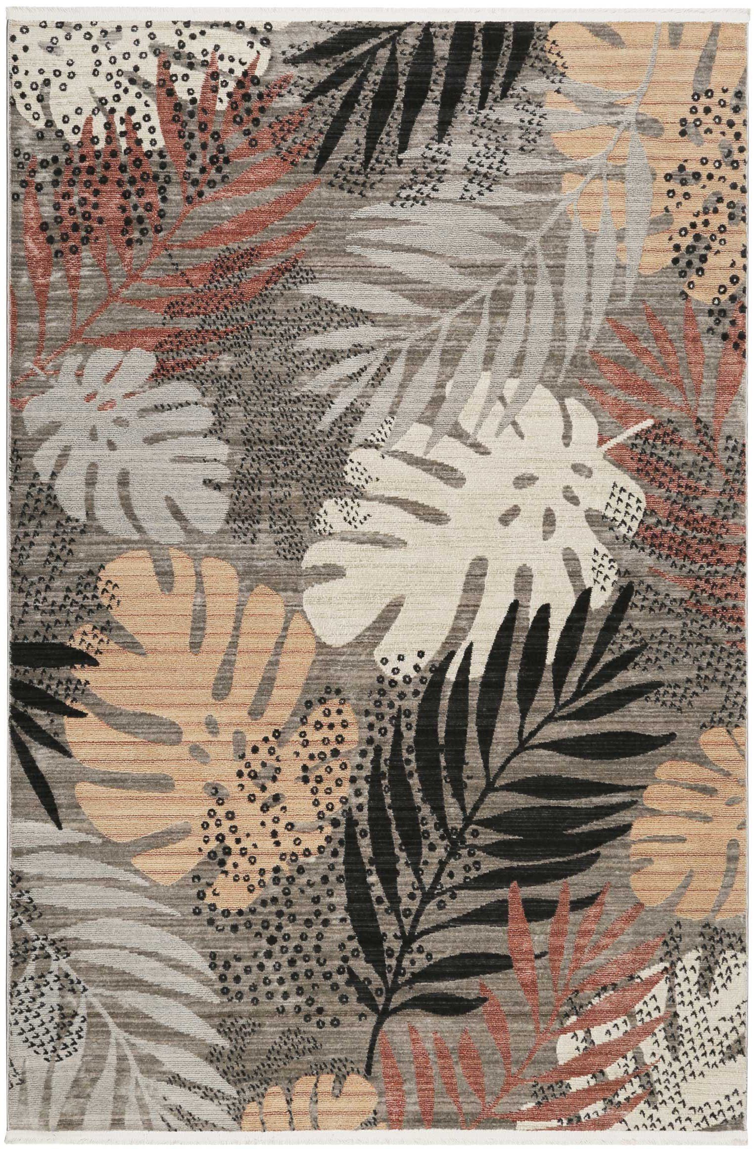Esprit Vloerkleed Florence ESP-21077 Modern designer vloerkleed met franje, jungle, woonkamer