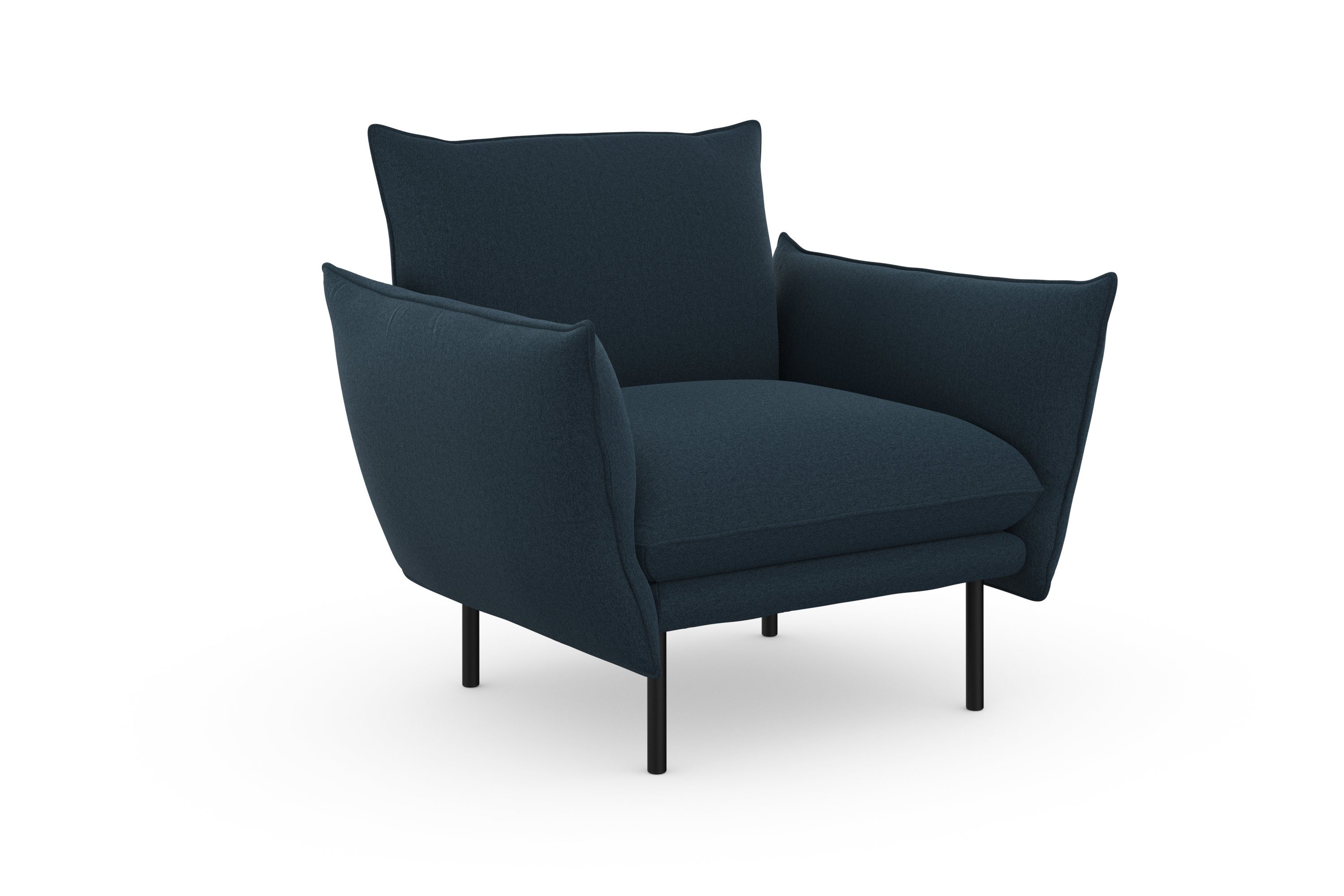 andas Fauteuil Stine cocktailstoel Bijzonder design door kussen-look en opstaande naad, by Morten Georgsen