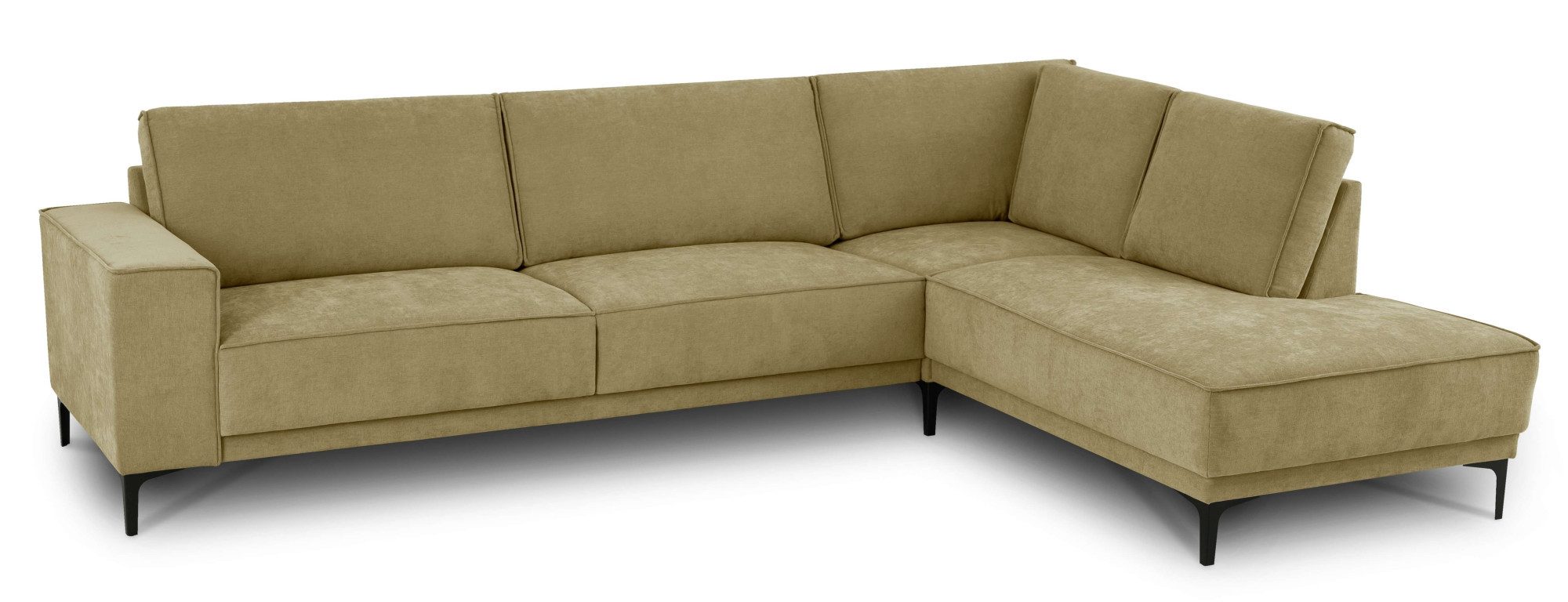 Places of Style Hoekbank Oland, structuur, platweefsel, luxe microvezel, bouclé