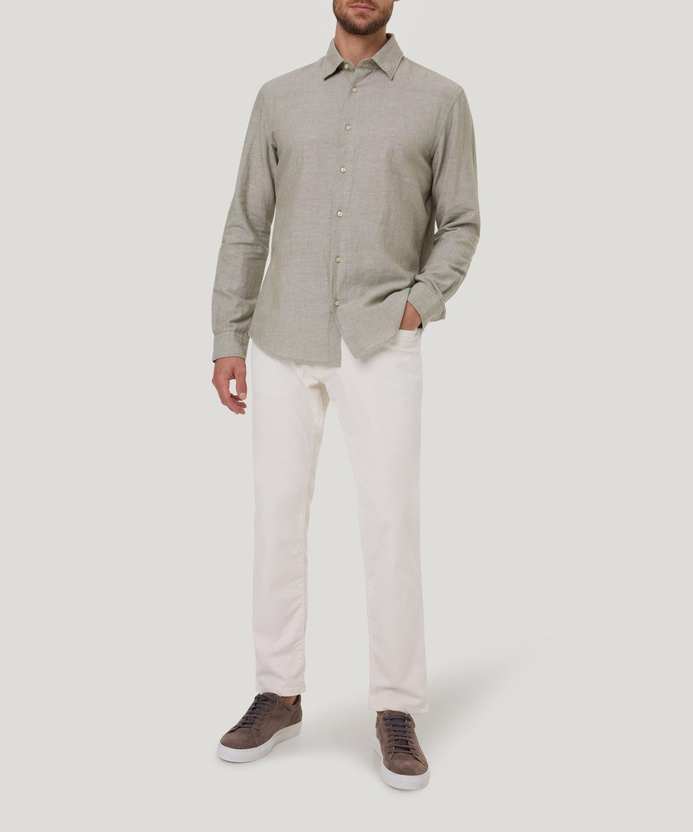 Pierre Cardin Overhemd met lange mouwen TW 106 met linnenstructuur