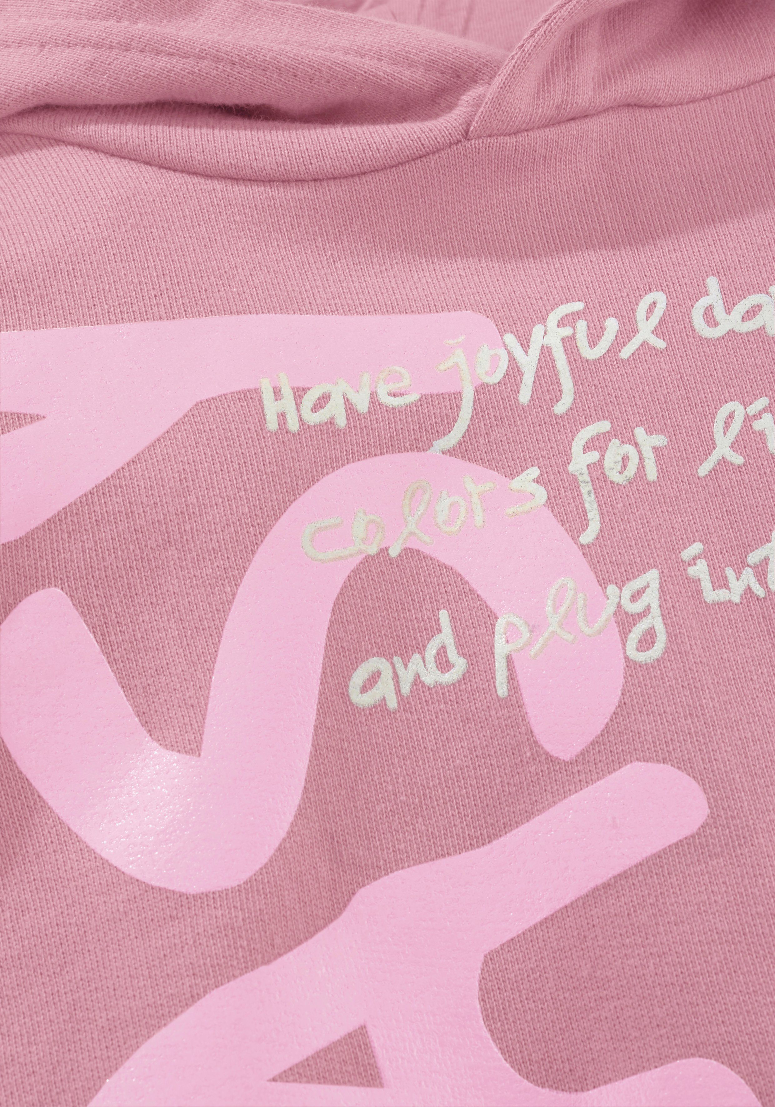 KIDSWORLD Capuchonshirt SO EASY - Print Lange mouwen, basic pasvorm, met modieuze prints