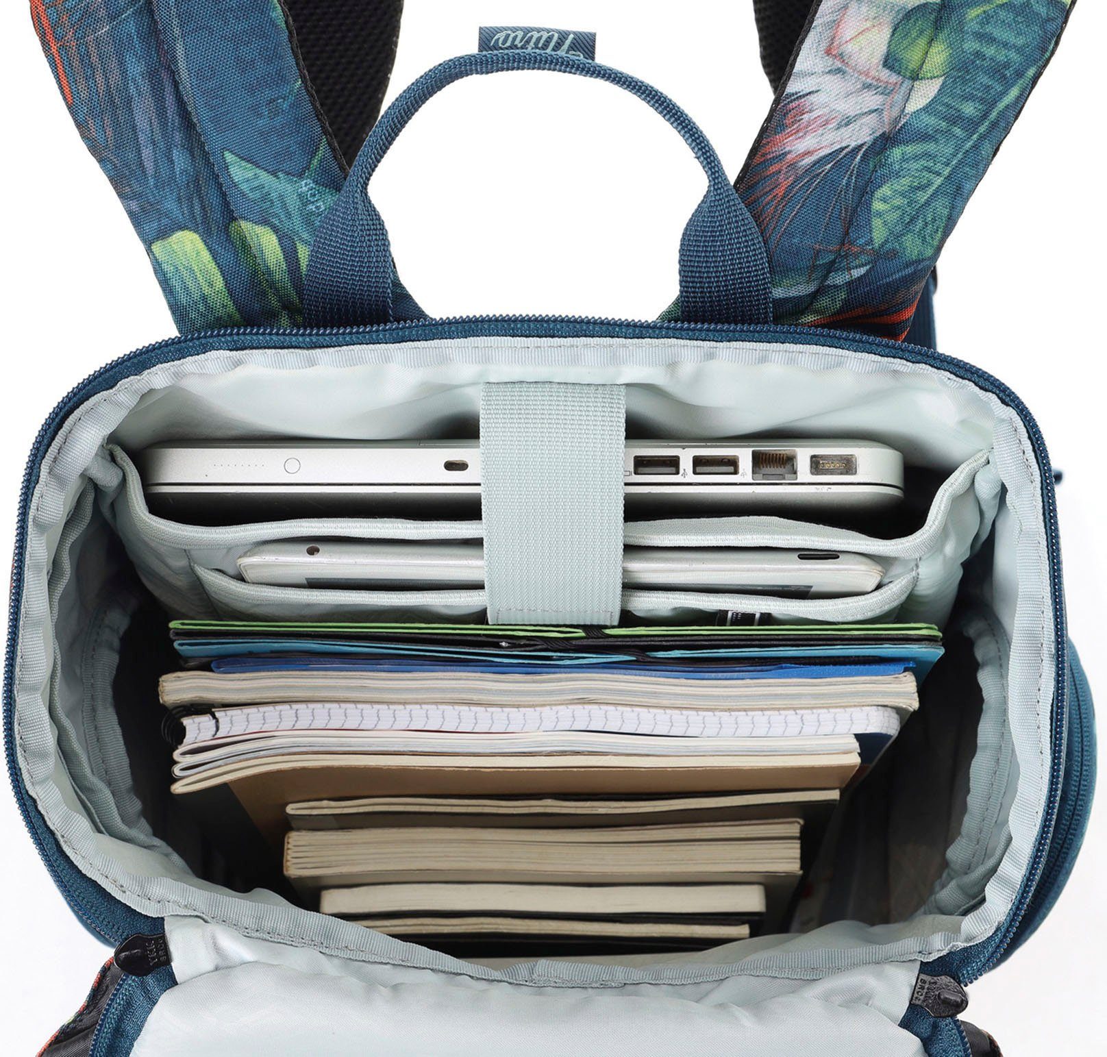NITRO Vrijetijdsrugzak Daypacker met laptopvak, schoolrugzak, wandelaarsrugzak of streetpack