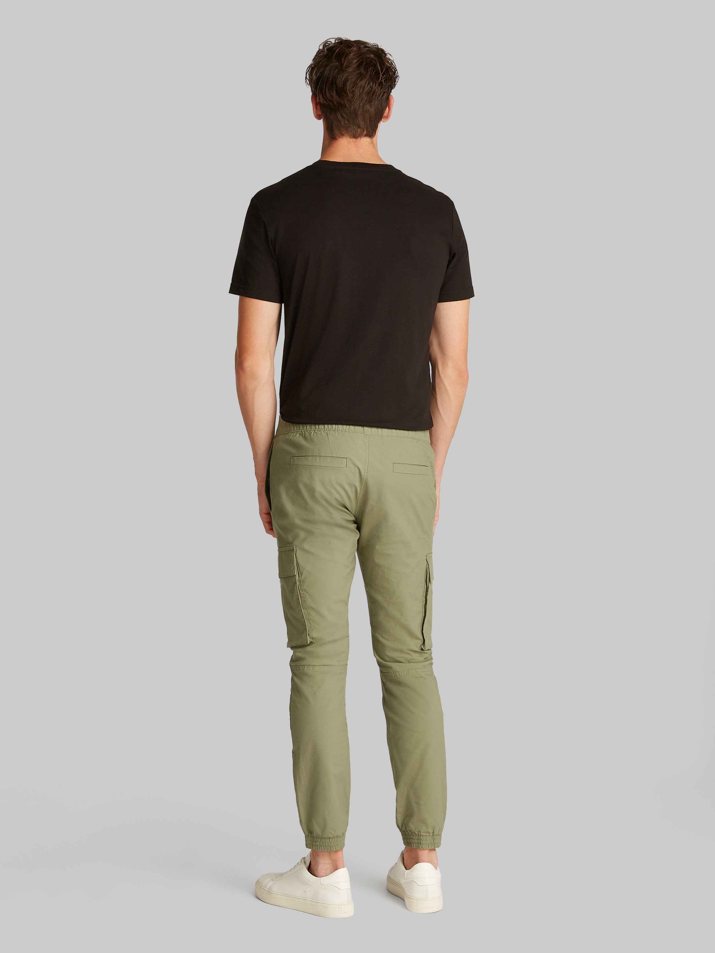 Calvin Klein Cargobroek SKINNY CARGO met logopatch