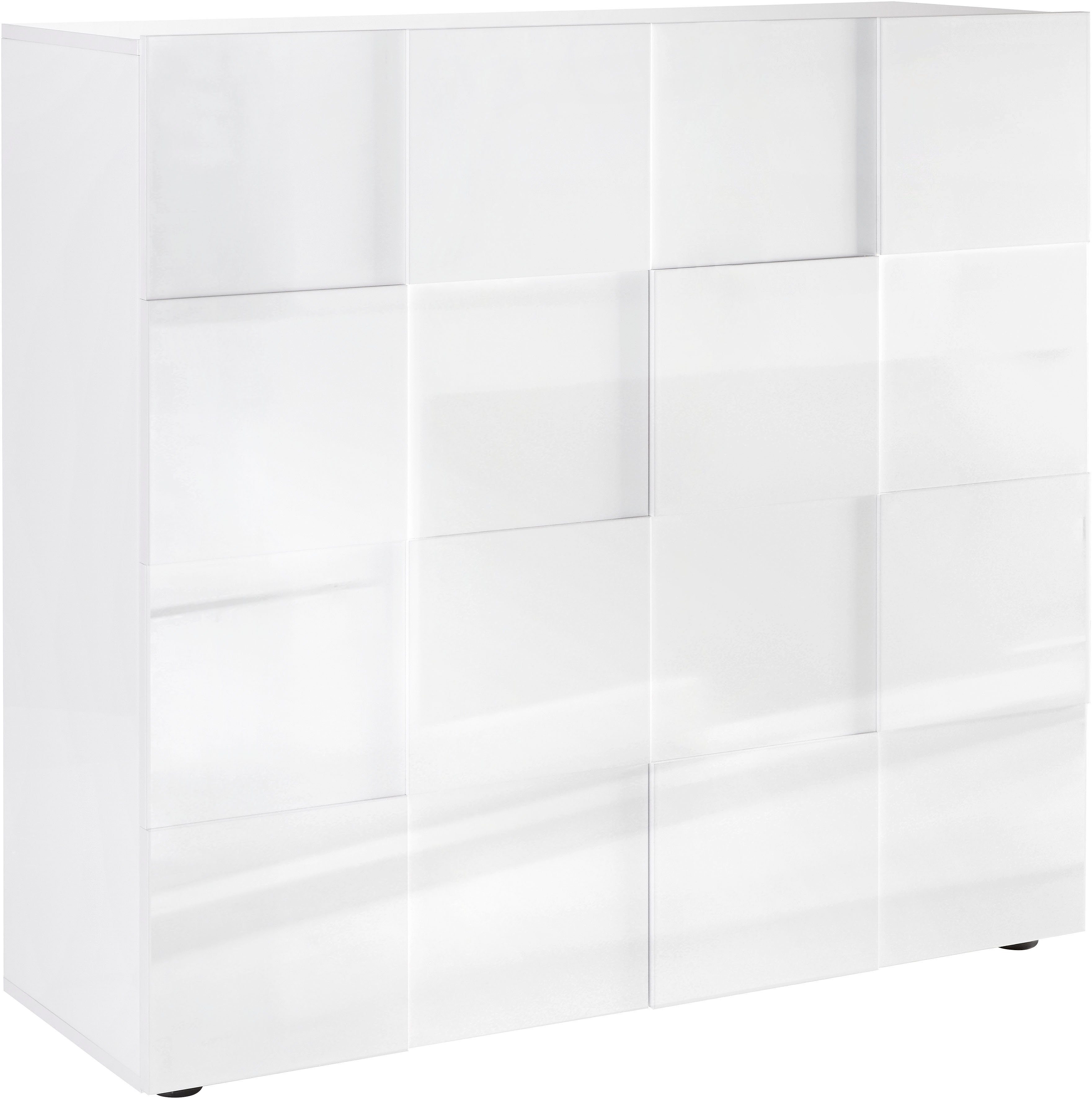 INOSIGN Highboard Dama Hoogte 111 cm, Breedte 121 cm, Commode 2 deuren, Hoge commode highboards wit