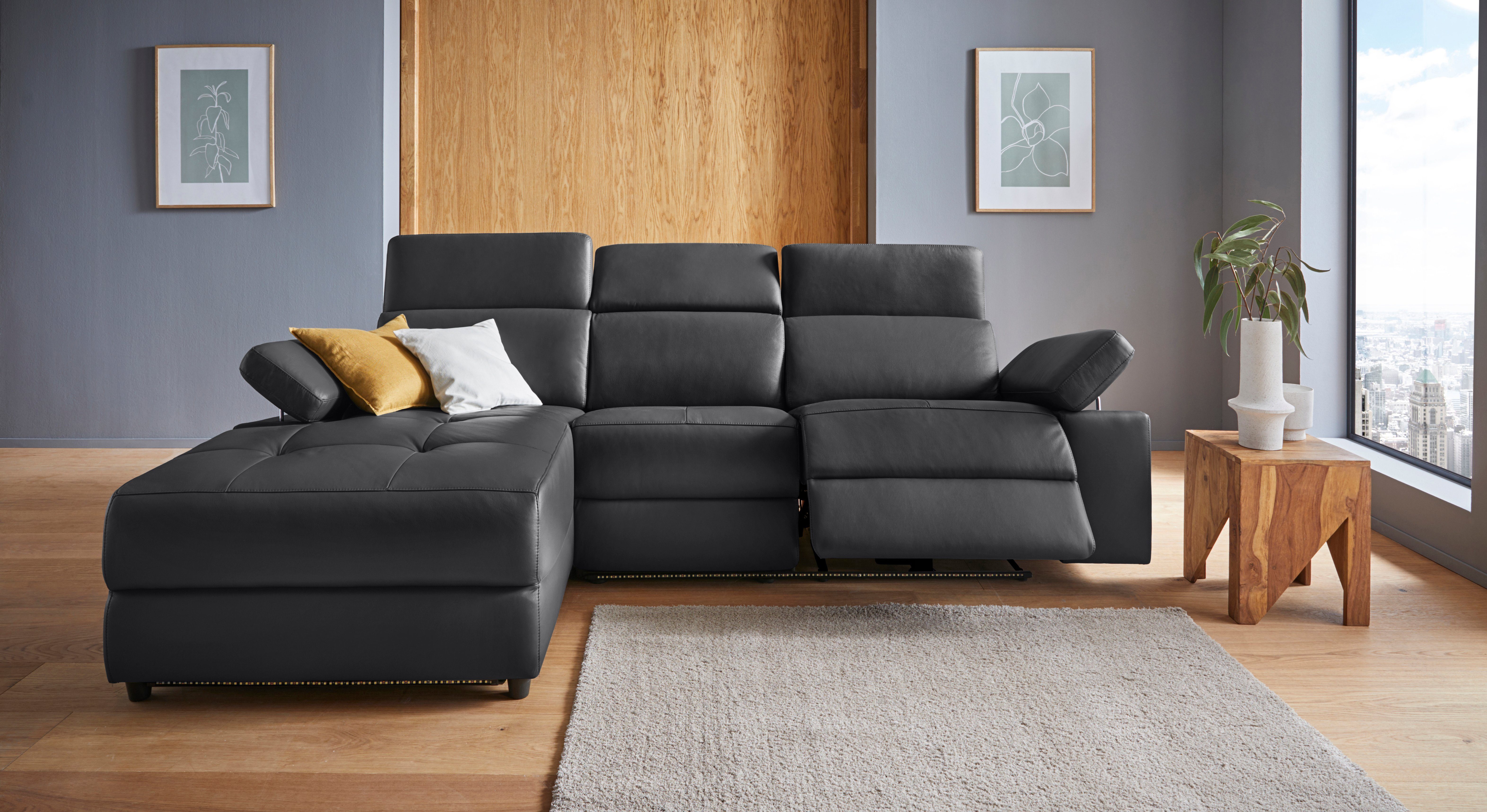 Places of Style Hoekbank Kilado, L-vorm, met relaxfunctie, verstelbare armleuning, verstelbare hoofdsteun