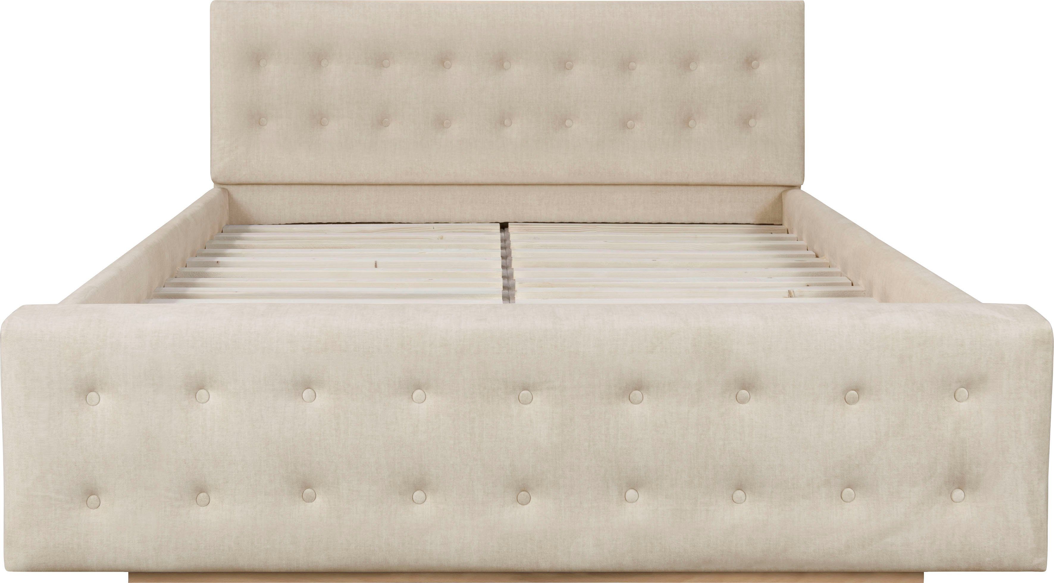 Home affaire Gestoffeerd bed Vaine in 5 breedten, ook in lengte 220 cm, incl. lattenrol