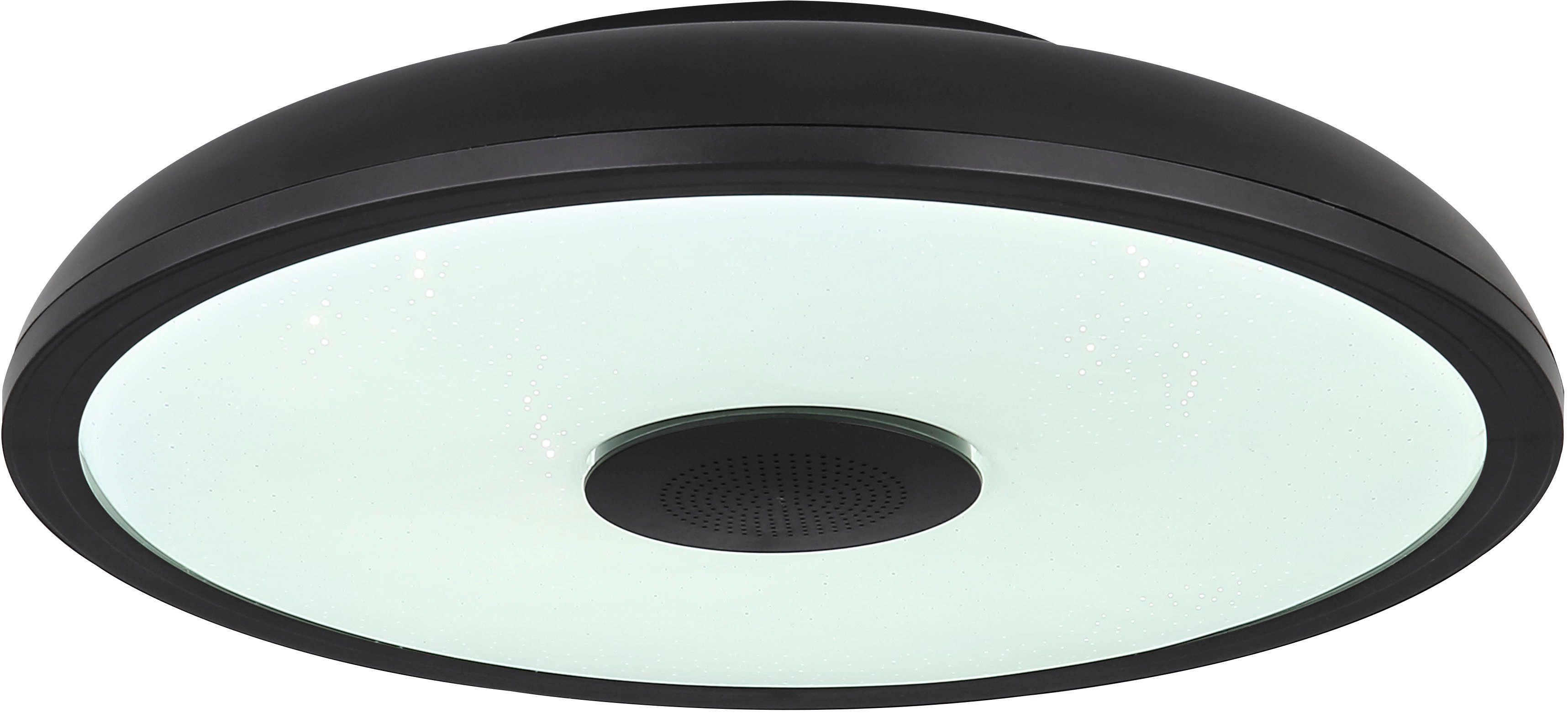 Globo Lightning Led-plafondlamp Raffy Luidspreker, plafondlamp kunststof, led, muziek (1 stuk)