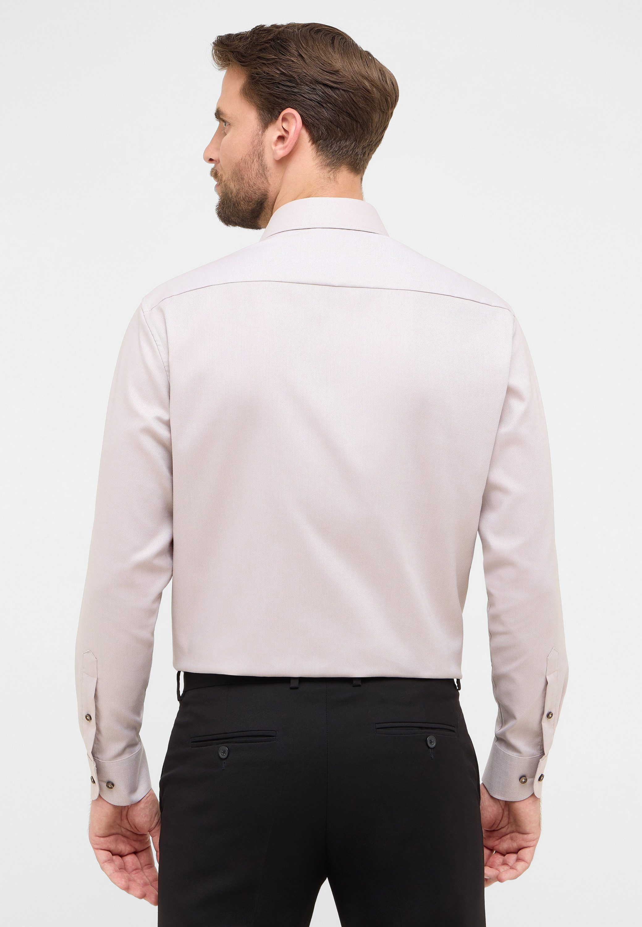Eterna Overhemd met lange mouwen Comfort fit NON IRON (strijkvrij)