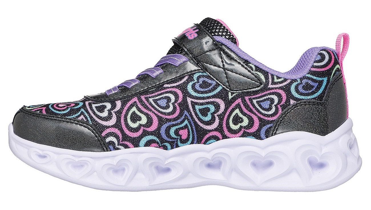 Skechers Sneakers HEART LIGHTS Blinkende schoen met hart-loopzool, maat sjabloon te downloaden