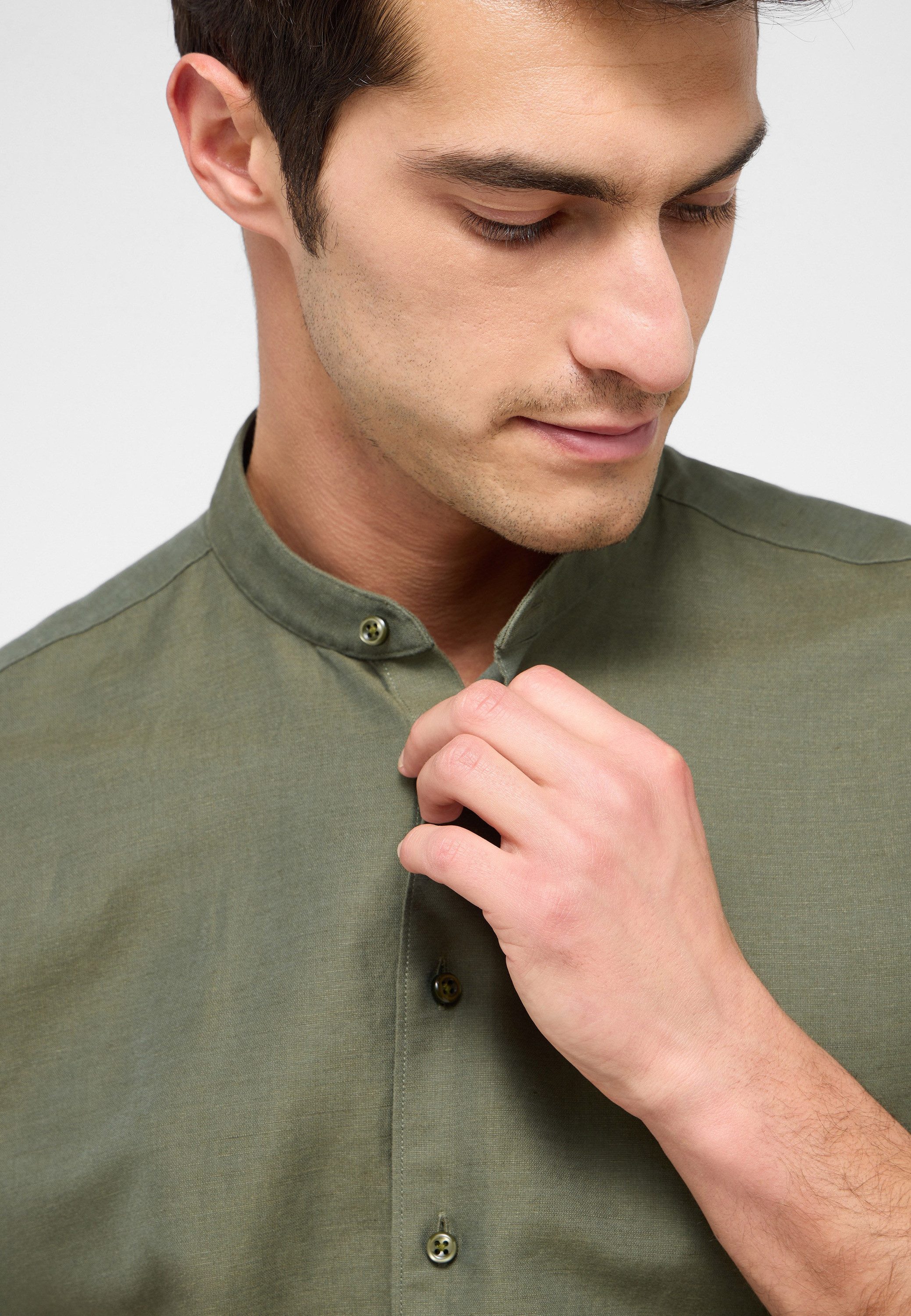 Eterna Overhemd met korte mouwen Slim fit EASY IRON (gemakkelijk te strijken)