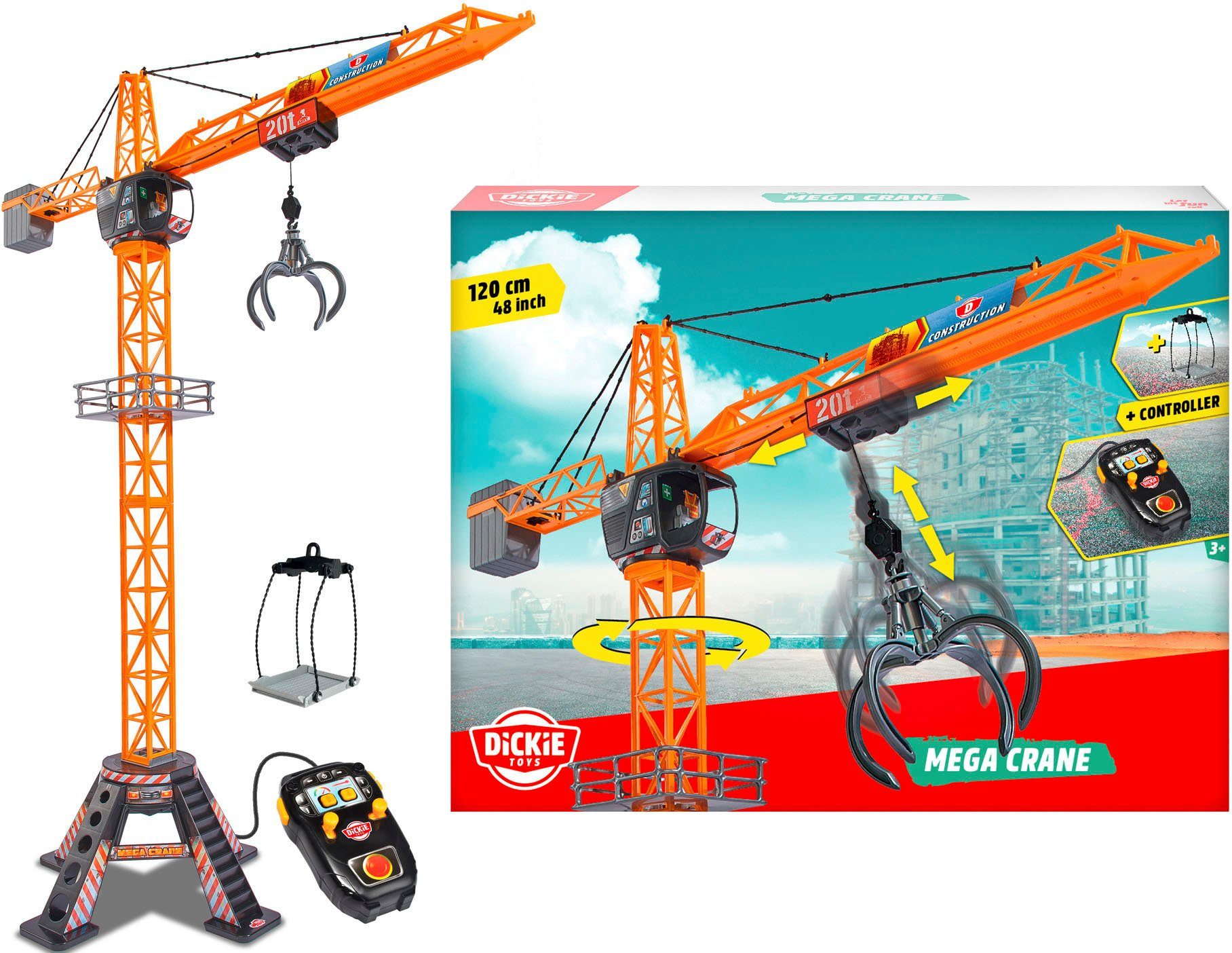 Dickie Toys Speelgoed-kraan Mega Crane