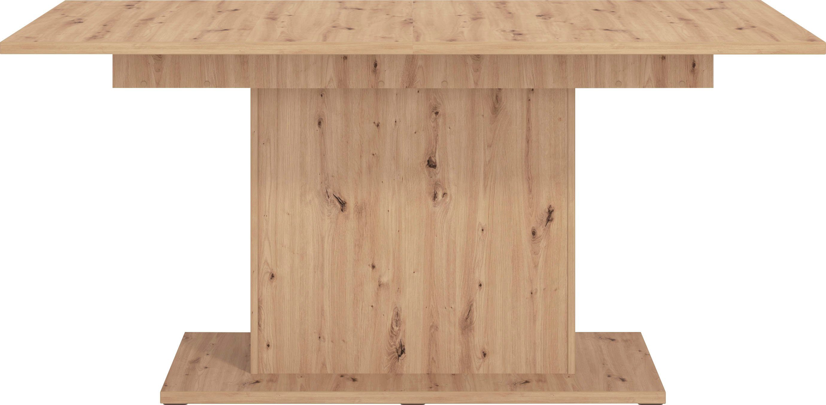 Home affaire Eettafel SABRINA Breedte 160 cm, uittrekfunctie