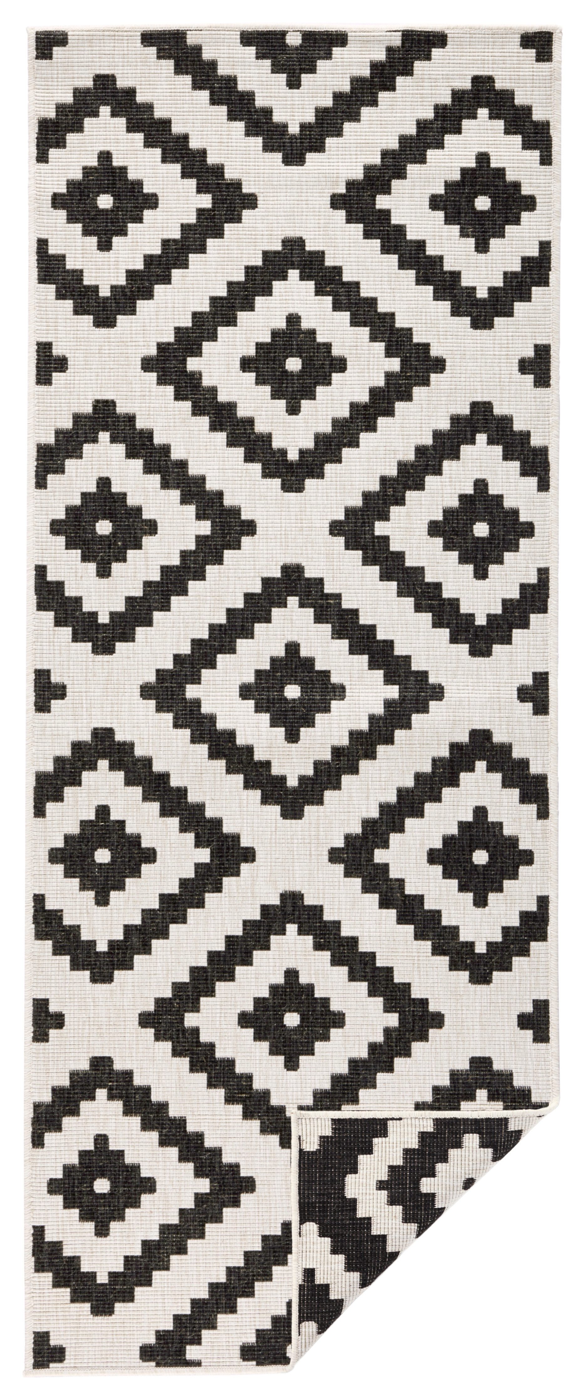 NORTHRUGS Vloerkleed Malta tweezijdig te gebruiken kleed Binnen- en buitengebruik, weerbestendig, balkon, terras, ruit, loper, woonkamer