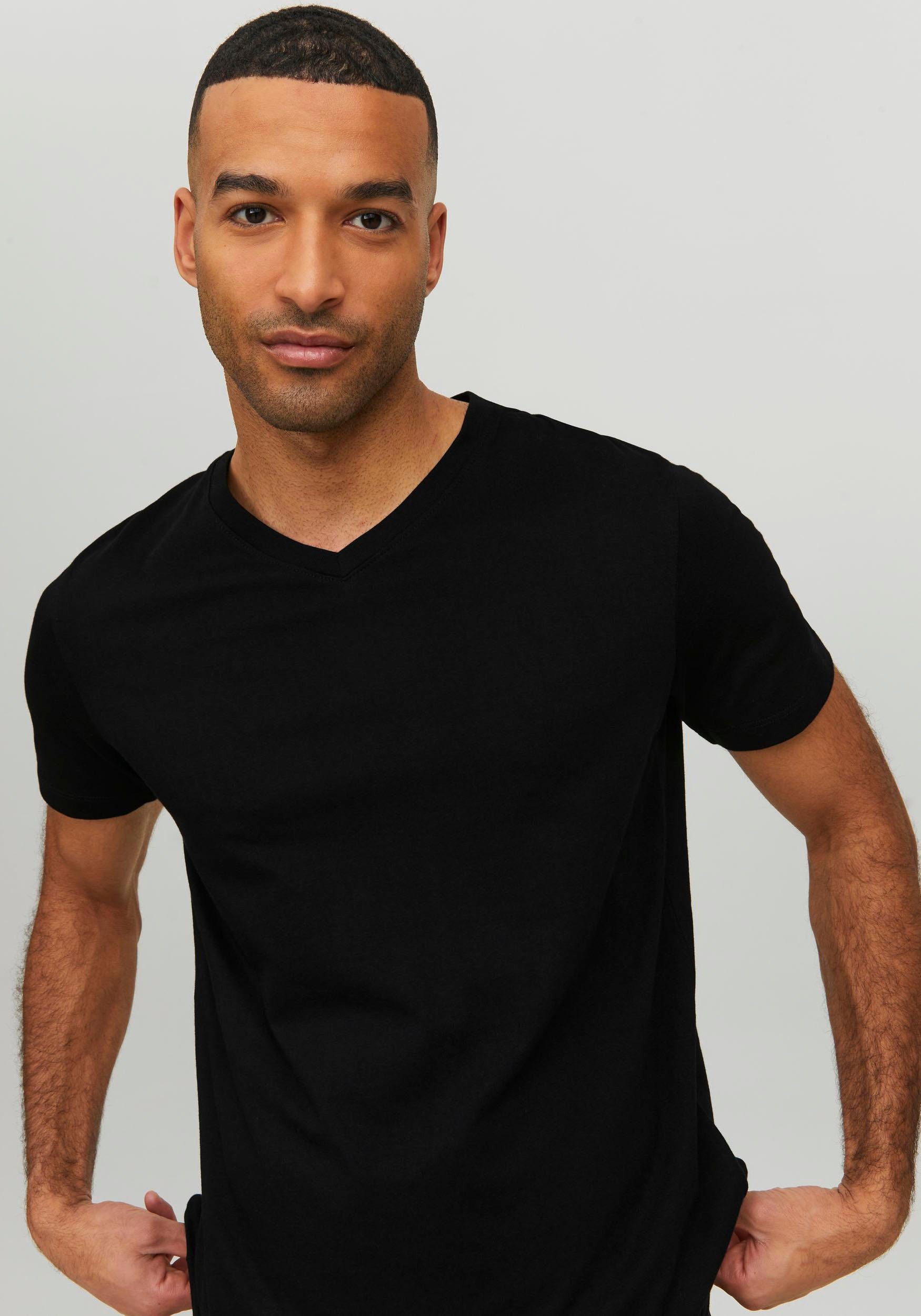Jack & Jones Shirt met V-hals JJEORGANIC BASIC TEE