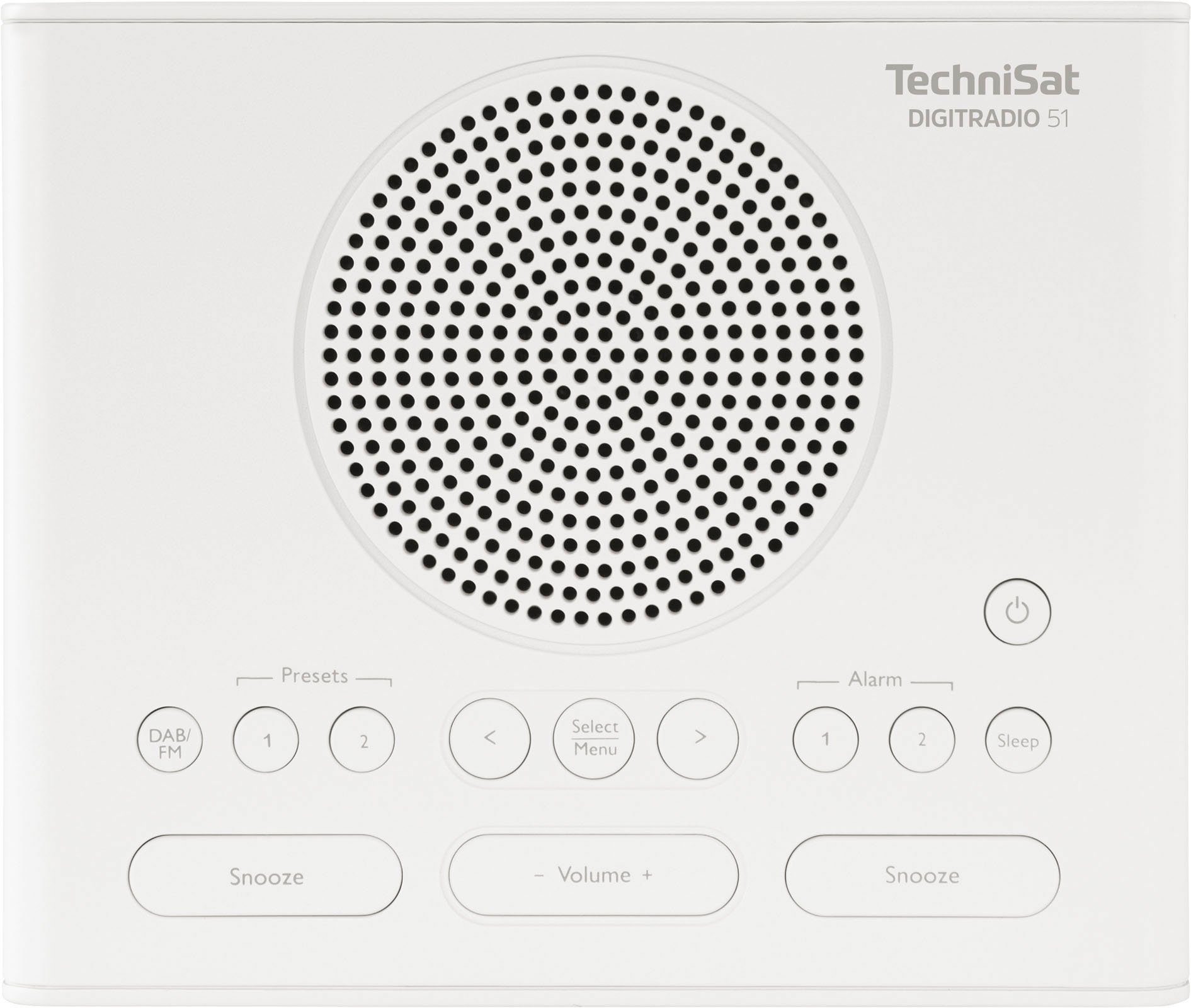 TechniSat Wekkerradio DIGITALE RADIO 51 - wekkerradio met dab+, sluimerfunctie, dimbare display, sleeptimer