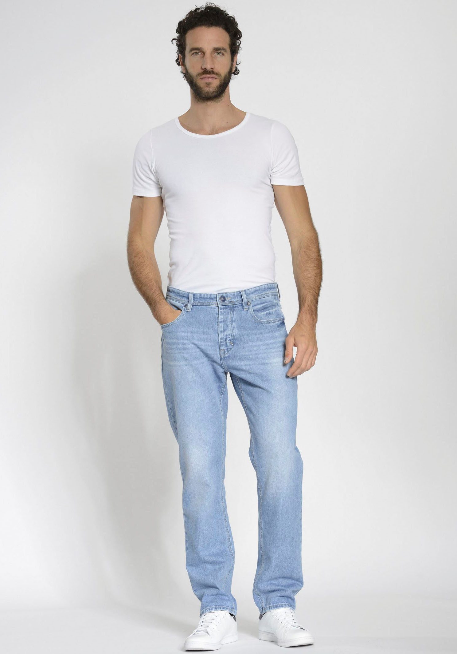 GANG 5-pocket jeans 94SESTO Straight fit in 5-pocket-stijl met siernaad op coin pocket