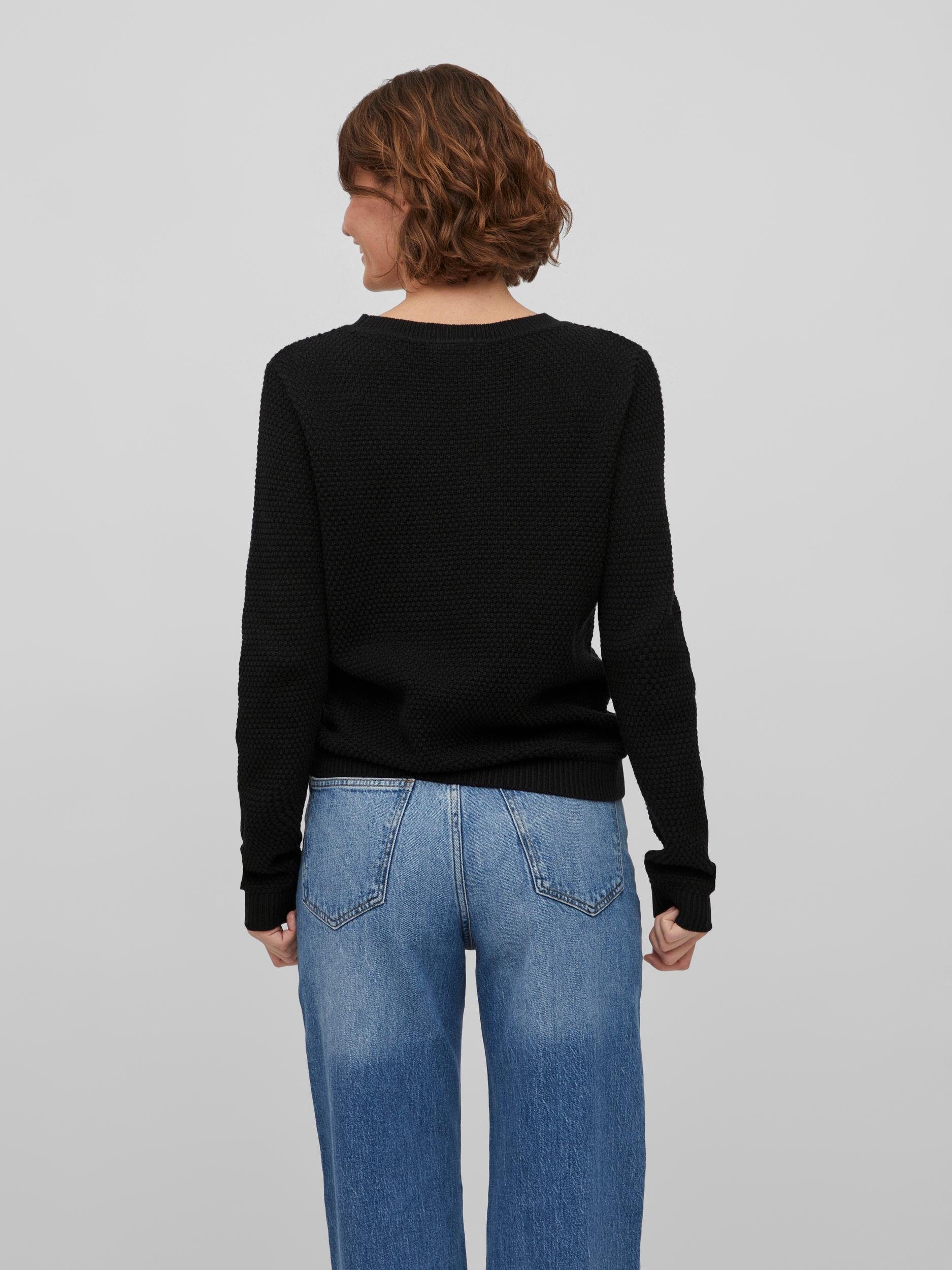 Vila Trui met ronde hals VIDALO O-NECK L/S KNIT TOP- NOOS