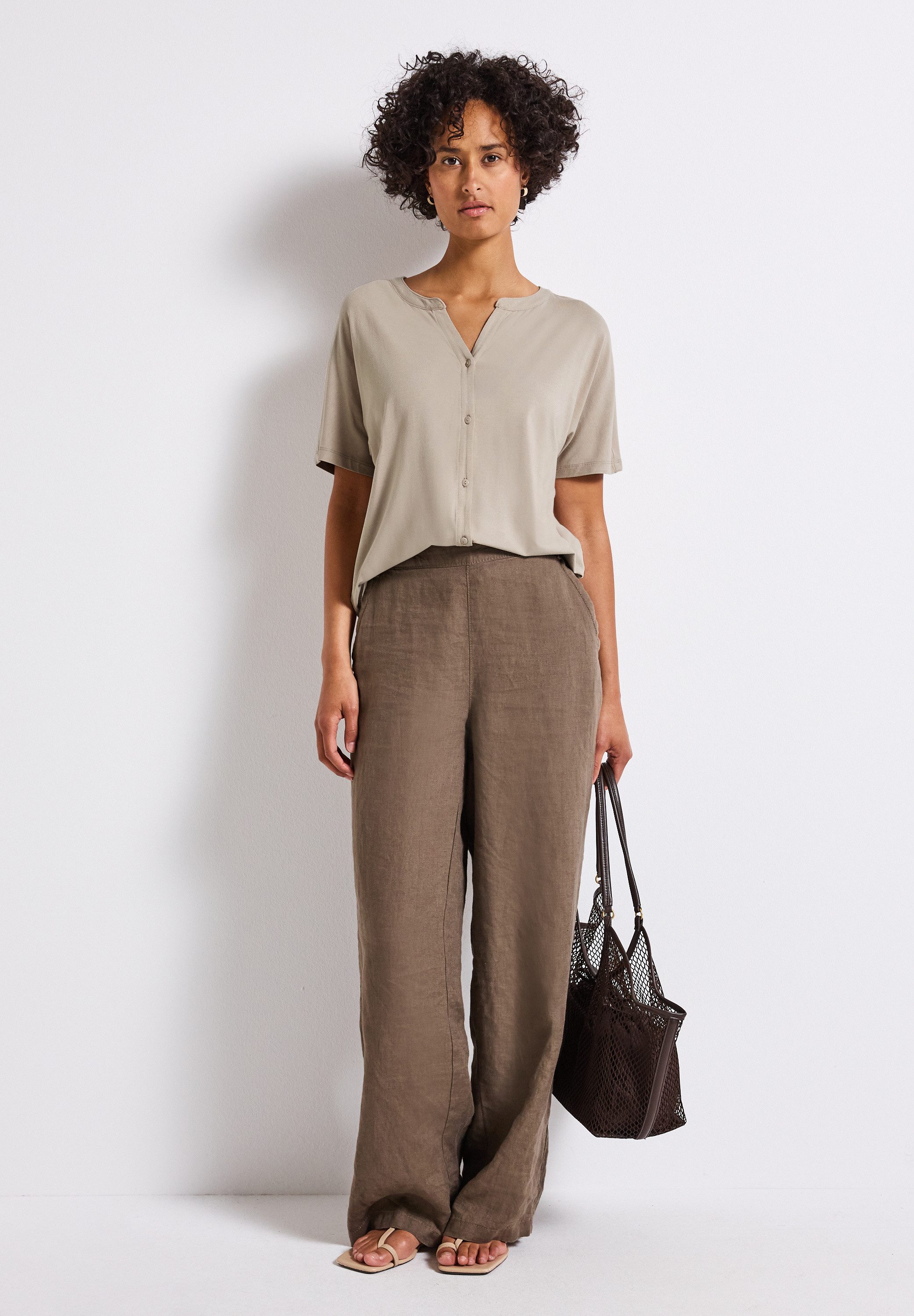 STREET ONE T-shirt in tuniek-look