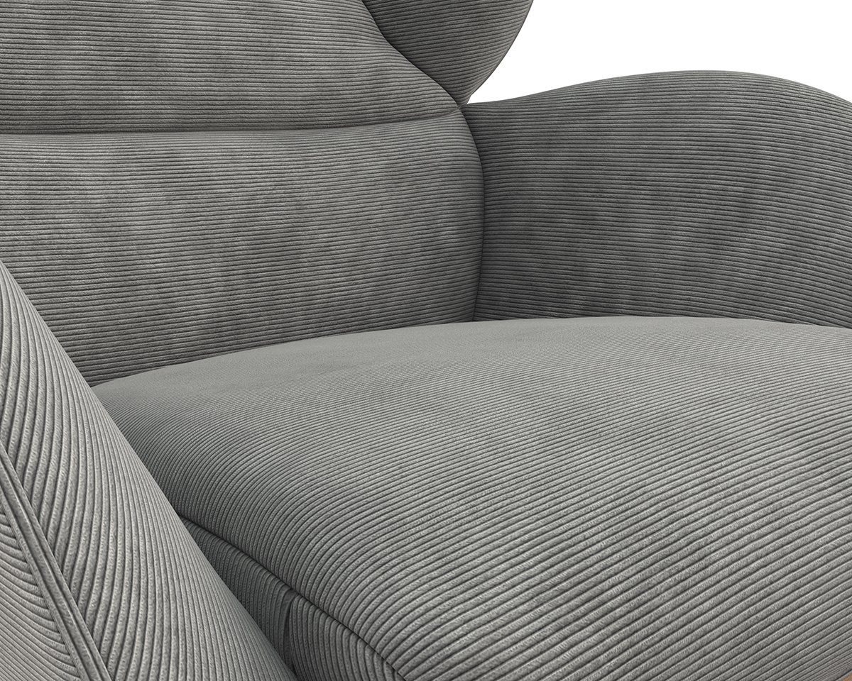 FLEXLUX Oorfauteuil Adria Stijl & comfort, organische vorm, eikenhouten voet