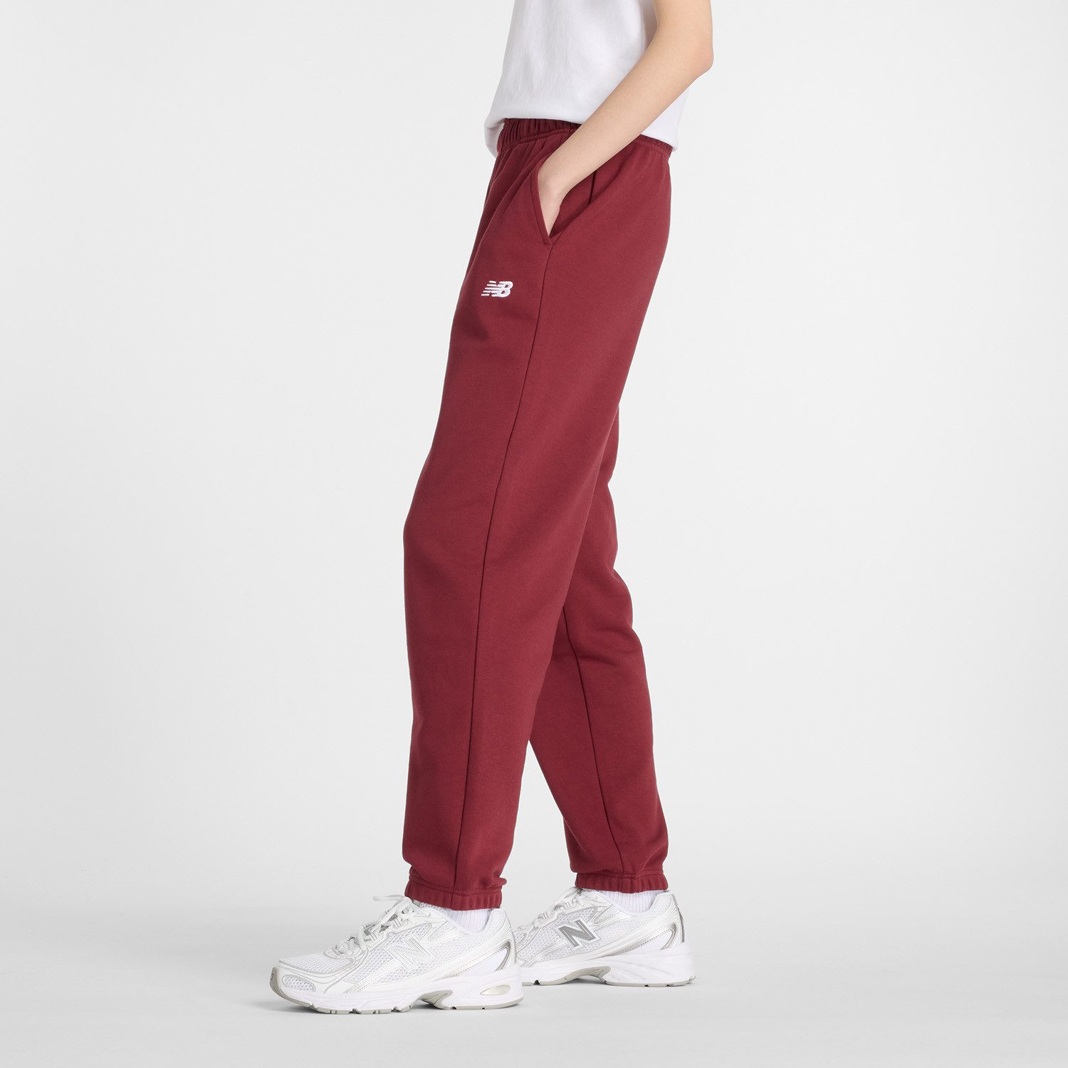 New Balance Joggingbroek Sport Essentials French Terry JoggerONARCH BURGUNDY