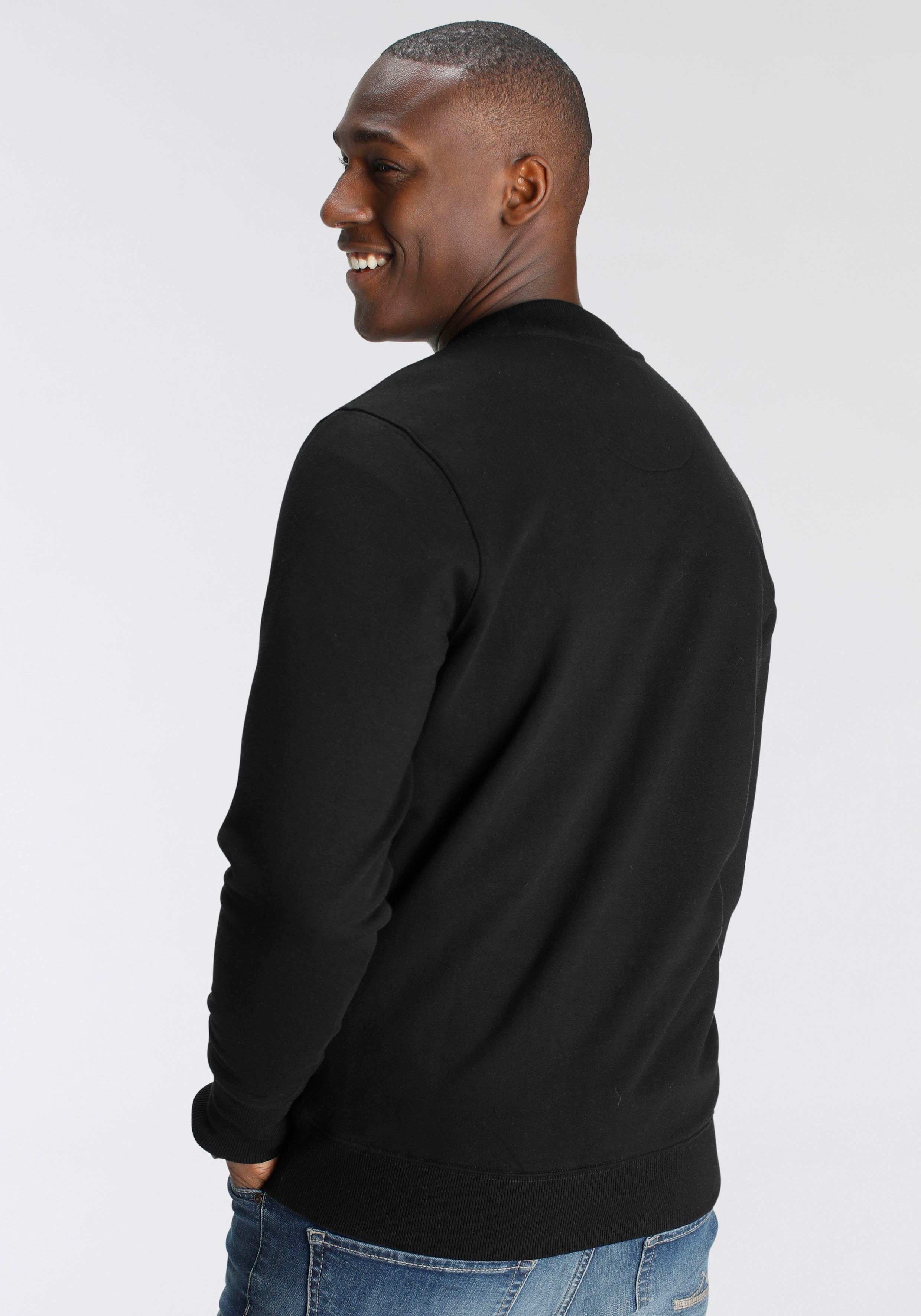 DELMAO Sweatshirt Langarm, regular fit, effen, basic-stijl