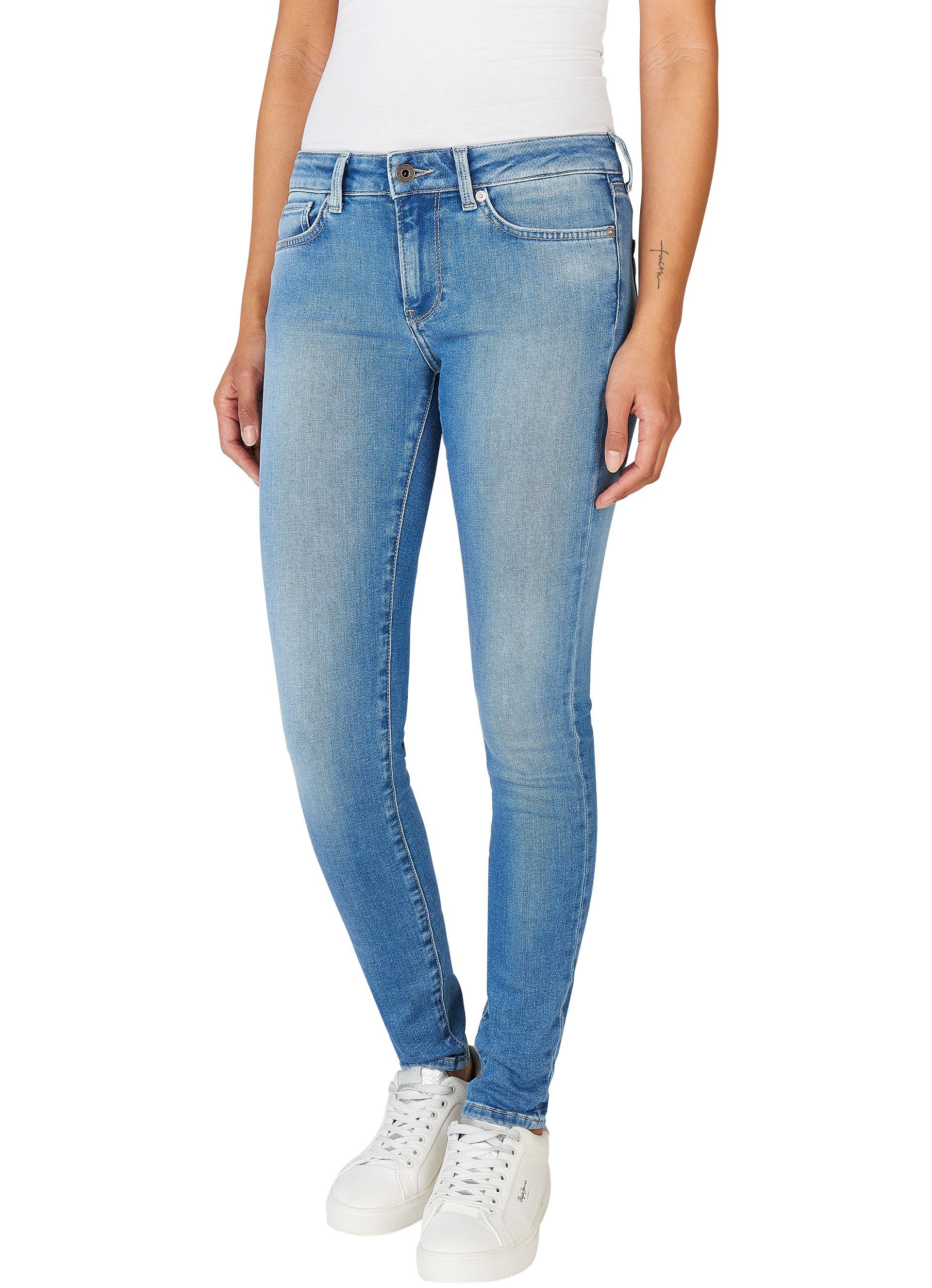 Pepe Jeans Skinny fit jeans SKINNY JEANS LW in verschillende wassingen