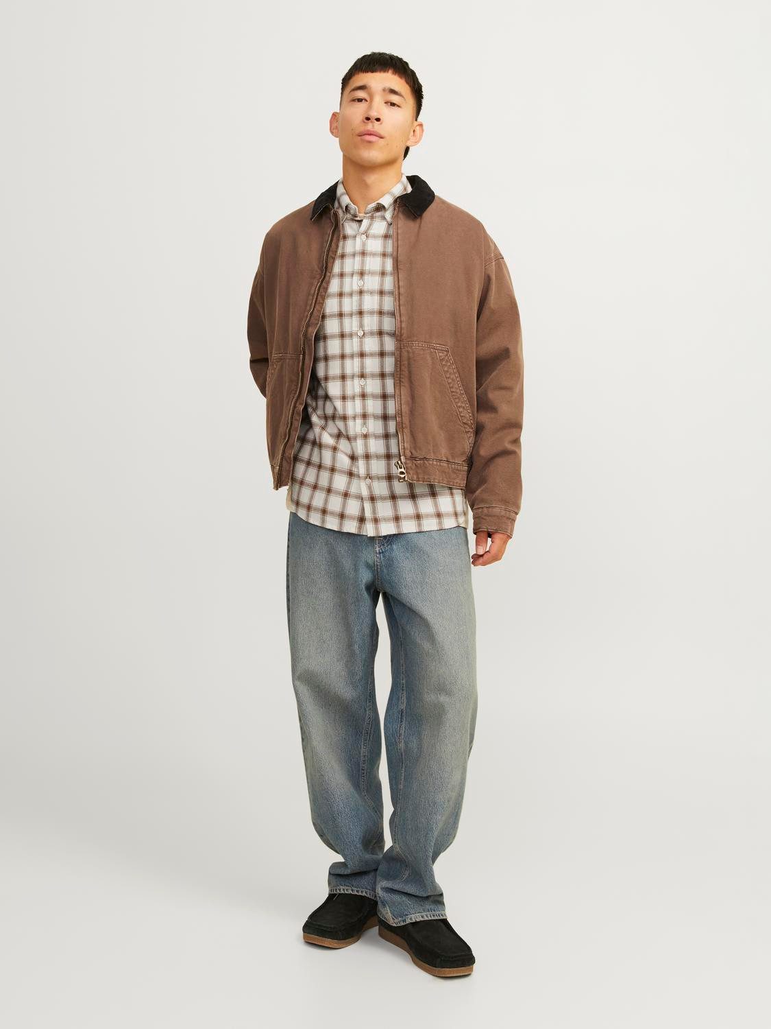 Jack & Jones Overhemd met lange mouwen JPRBLUBROOK CHECK STRUCTURE L/S SHIRT SN