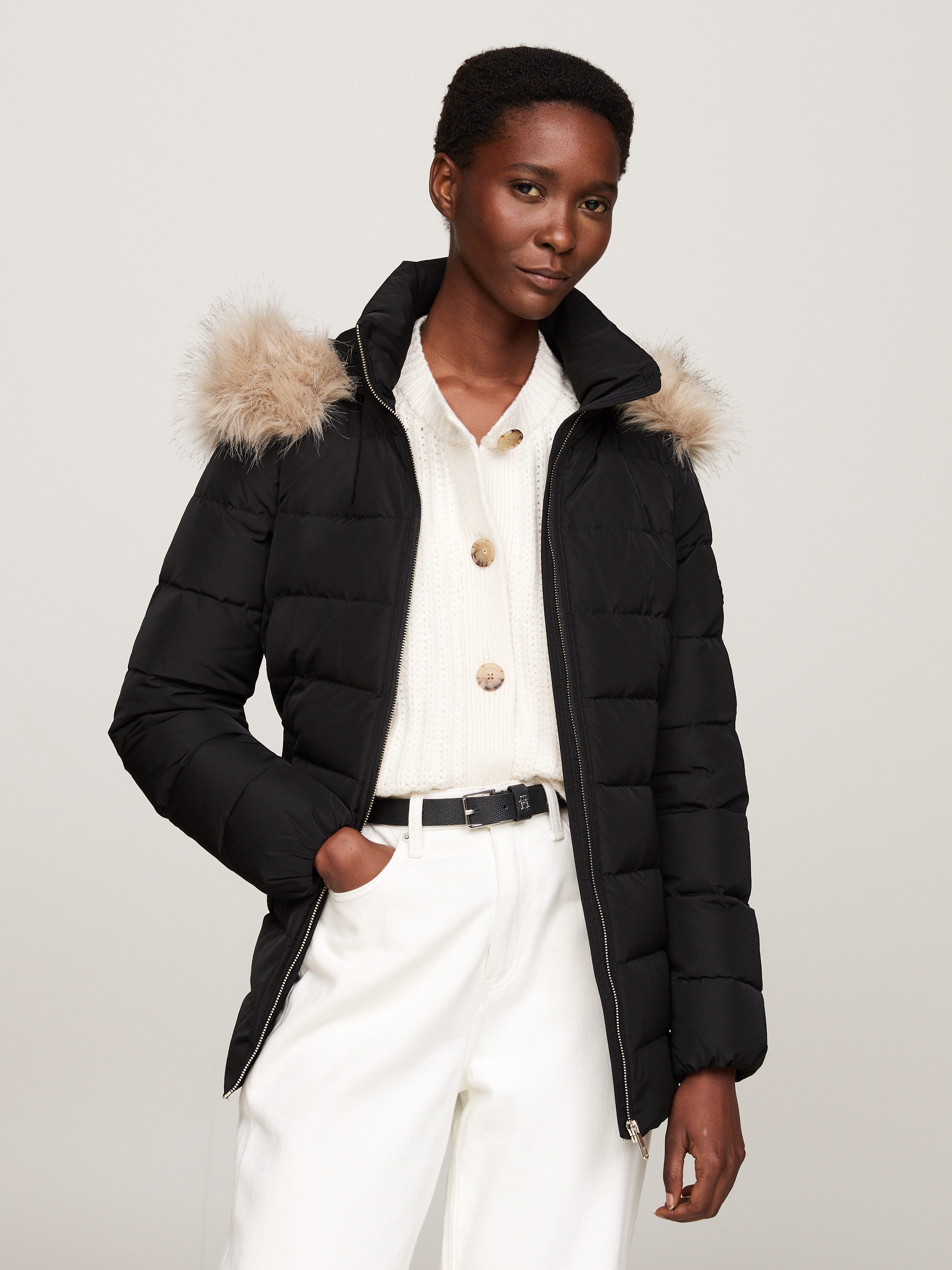Tommy Hilfiger Gewatteerde jas met logopatch