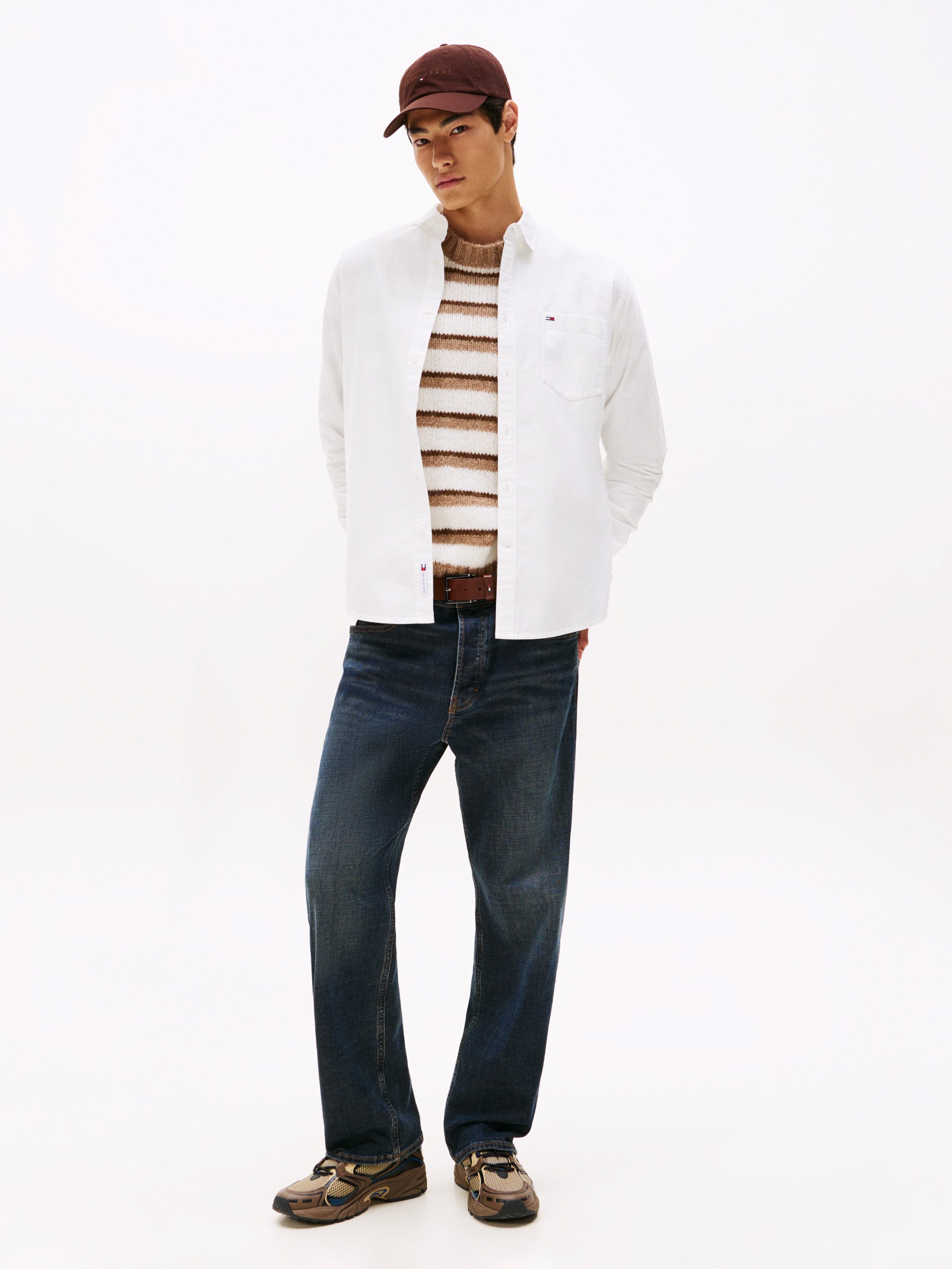 TOMMY JEANS Overhemd met lange mouwen TJM OXFORD