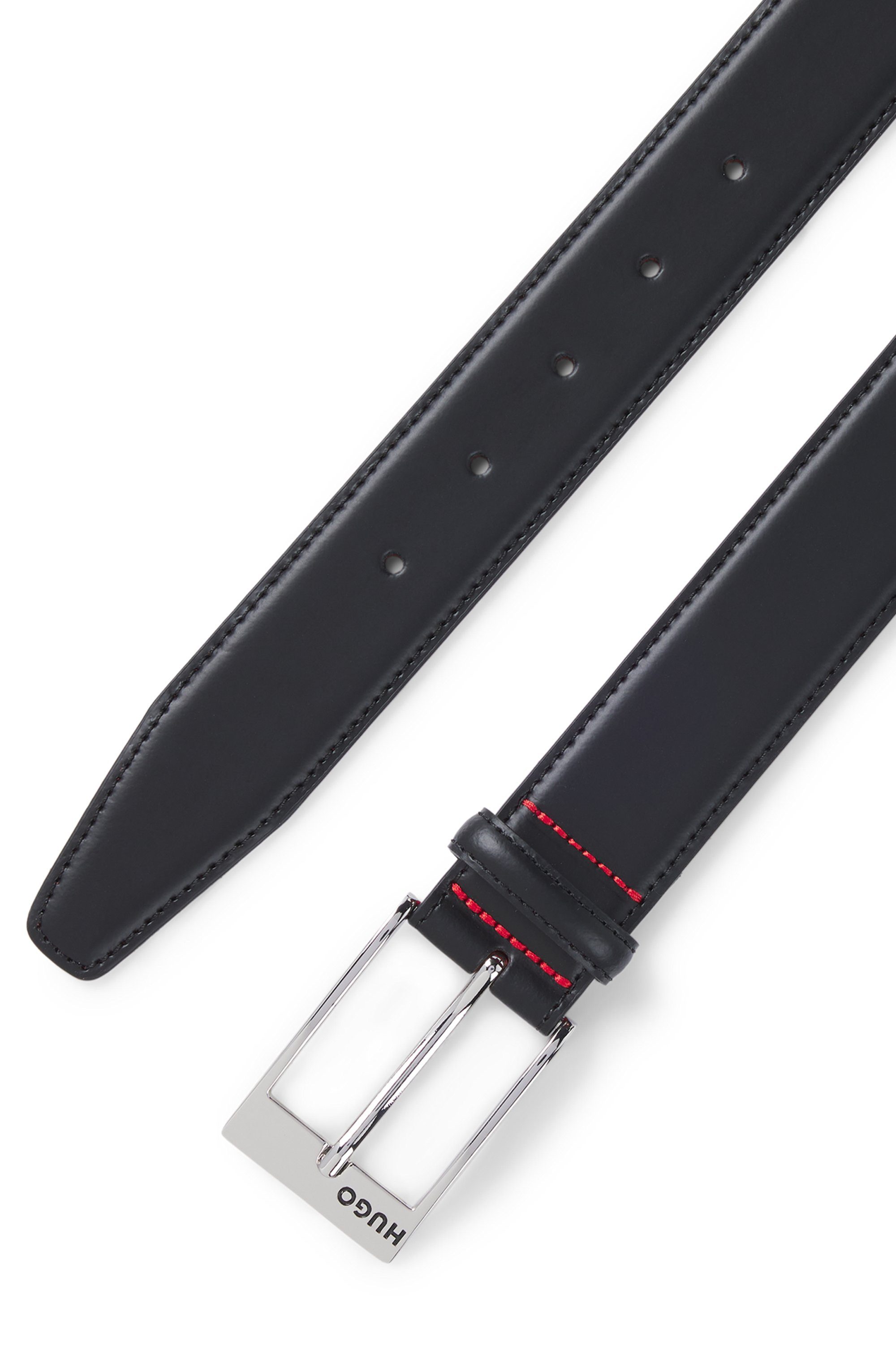 HUGO Leren riem Barney