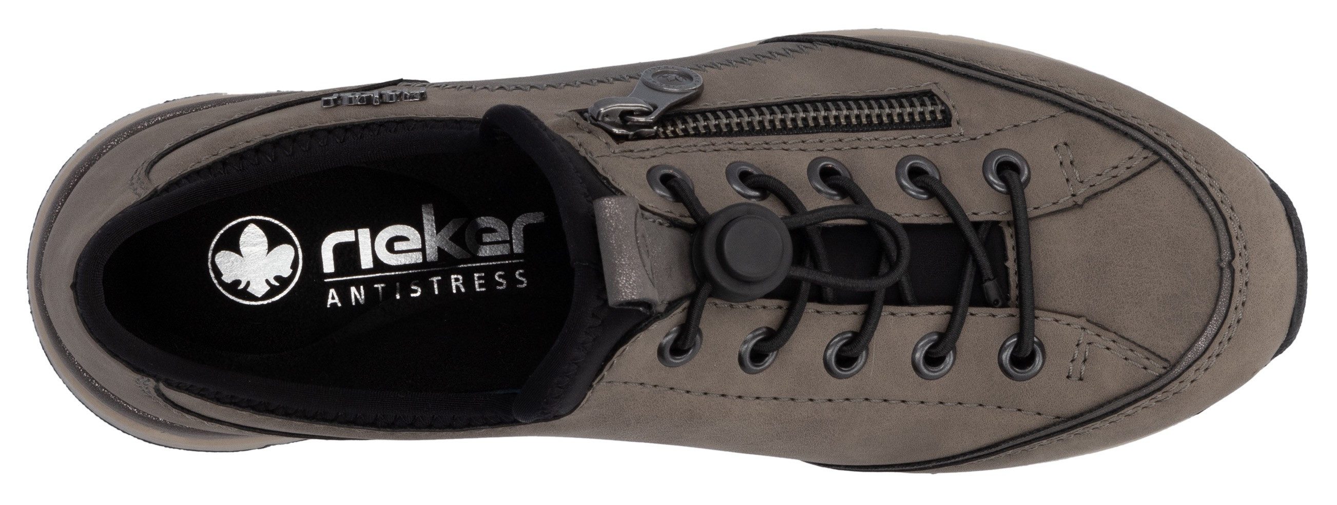 Rieker Slip-on sneakers , instapschoen, vrijetijdsschoen, lage schoen met snelle sluiting