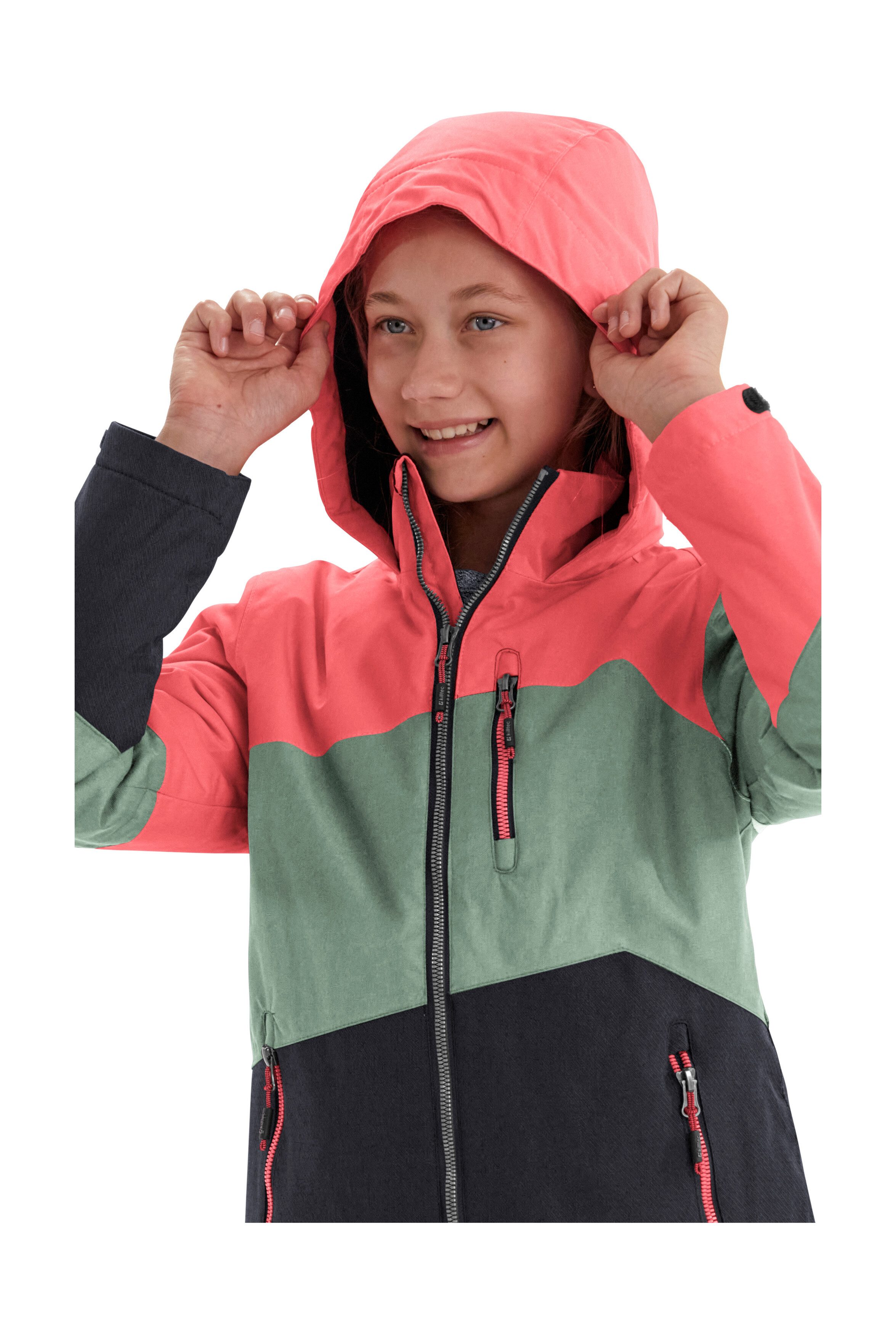 Killtec Outdoorjack Lynge GRLS JCKT B Waterdichte winterjas met capuchon, fleece, verstelbare mouwen