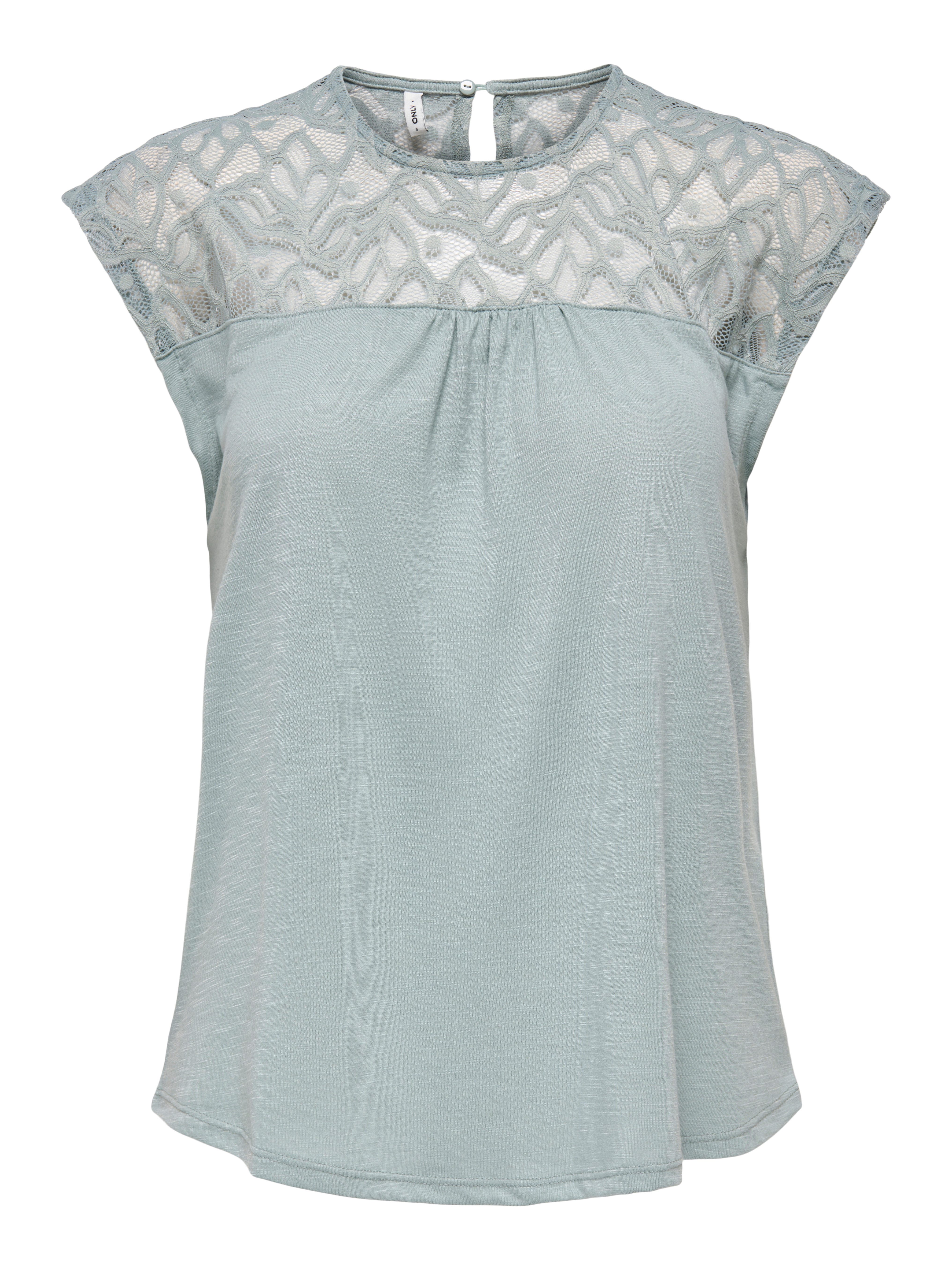 Only Kanten shirt ONLSINDY LIFE S/S O-NECK MIX TOP JRS