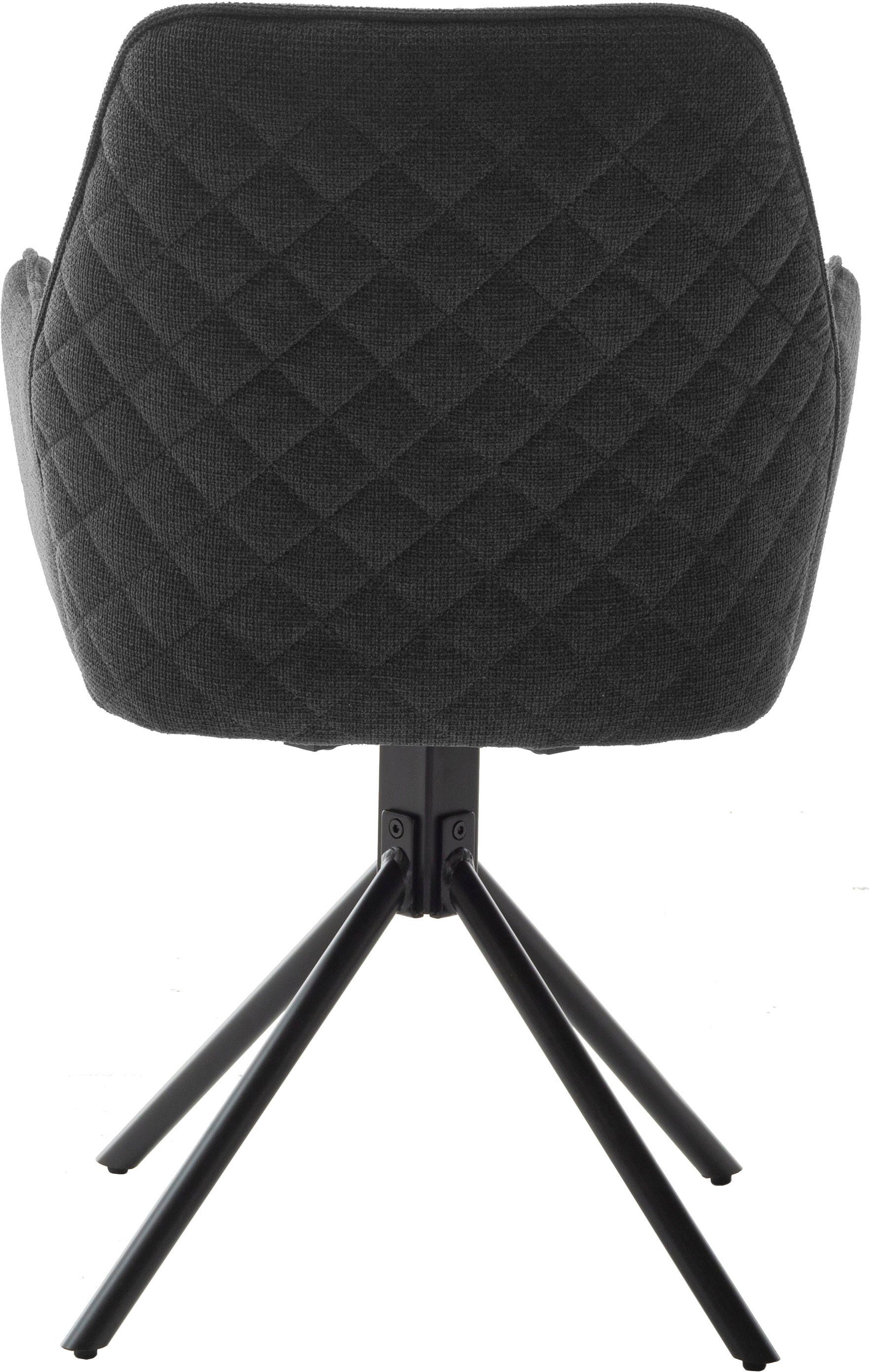 MCA furniture Eetkamerstoel ACANDI (2-pack), draaibaar 180°, zithoogte ca. 50 cm, belastbaarheid 120 kg