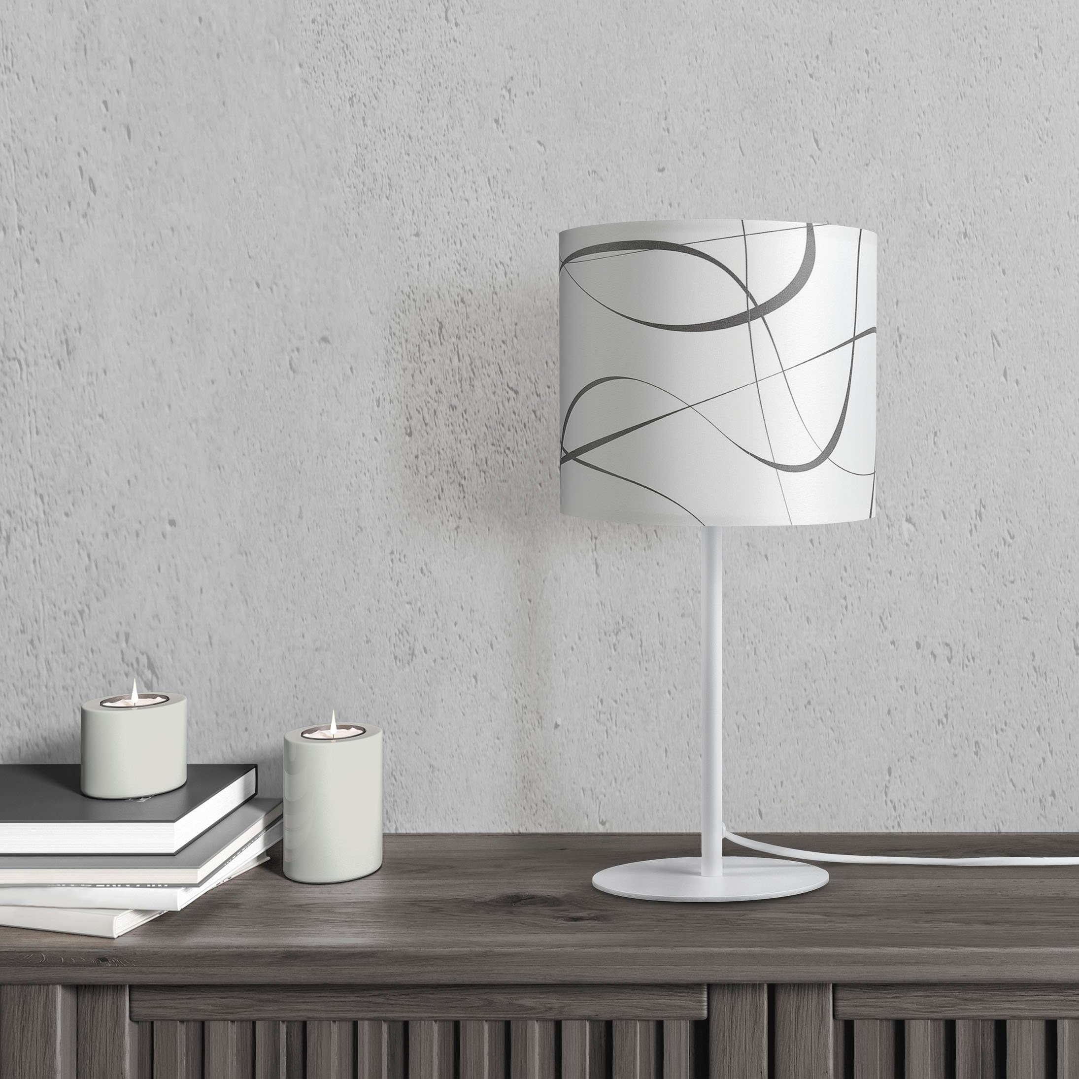 Paco Home Tafellamp Luca Tribal Retro nachtlamp met patroon E14 voor slaapkamer modern uni
