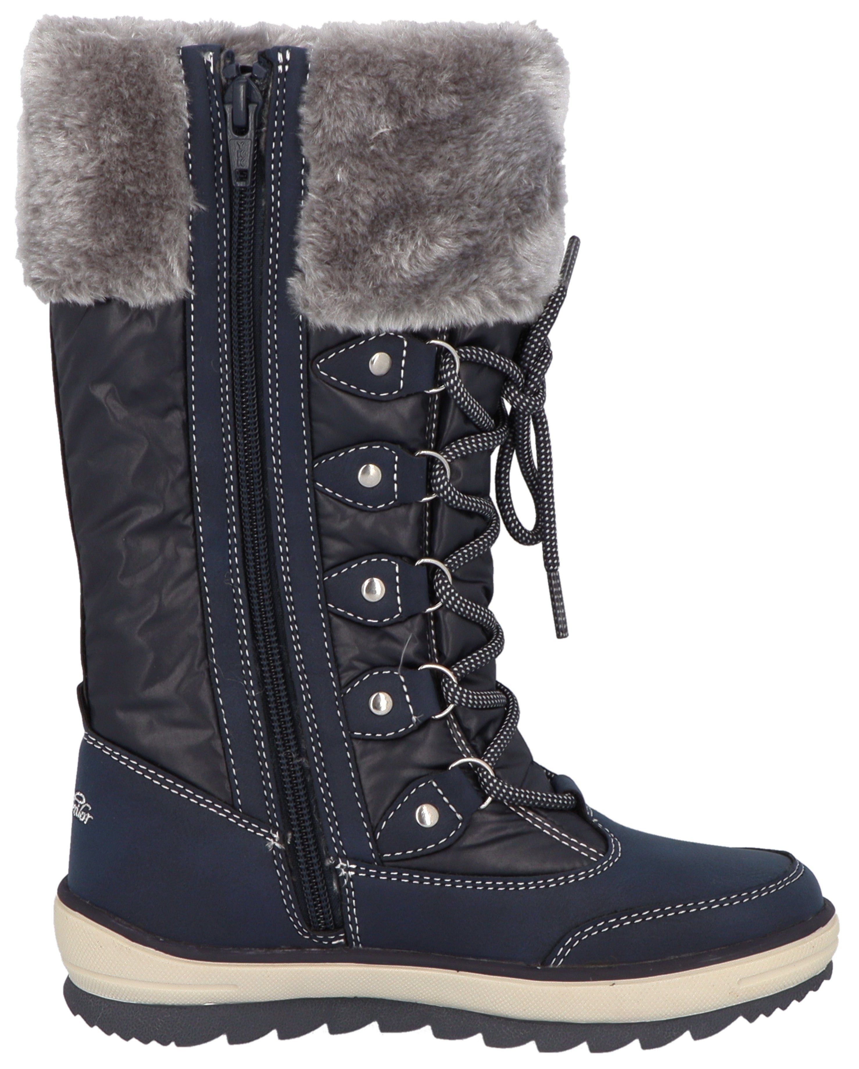 Tom Tailor Winterlaarzen met mooi contrast-borduursel