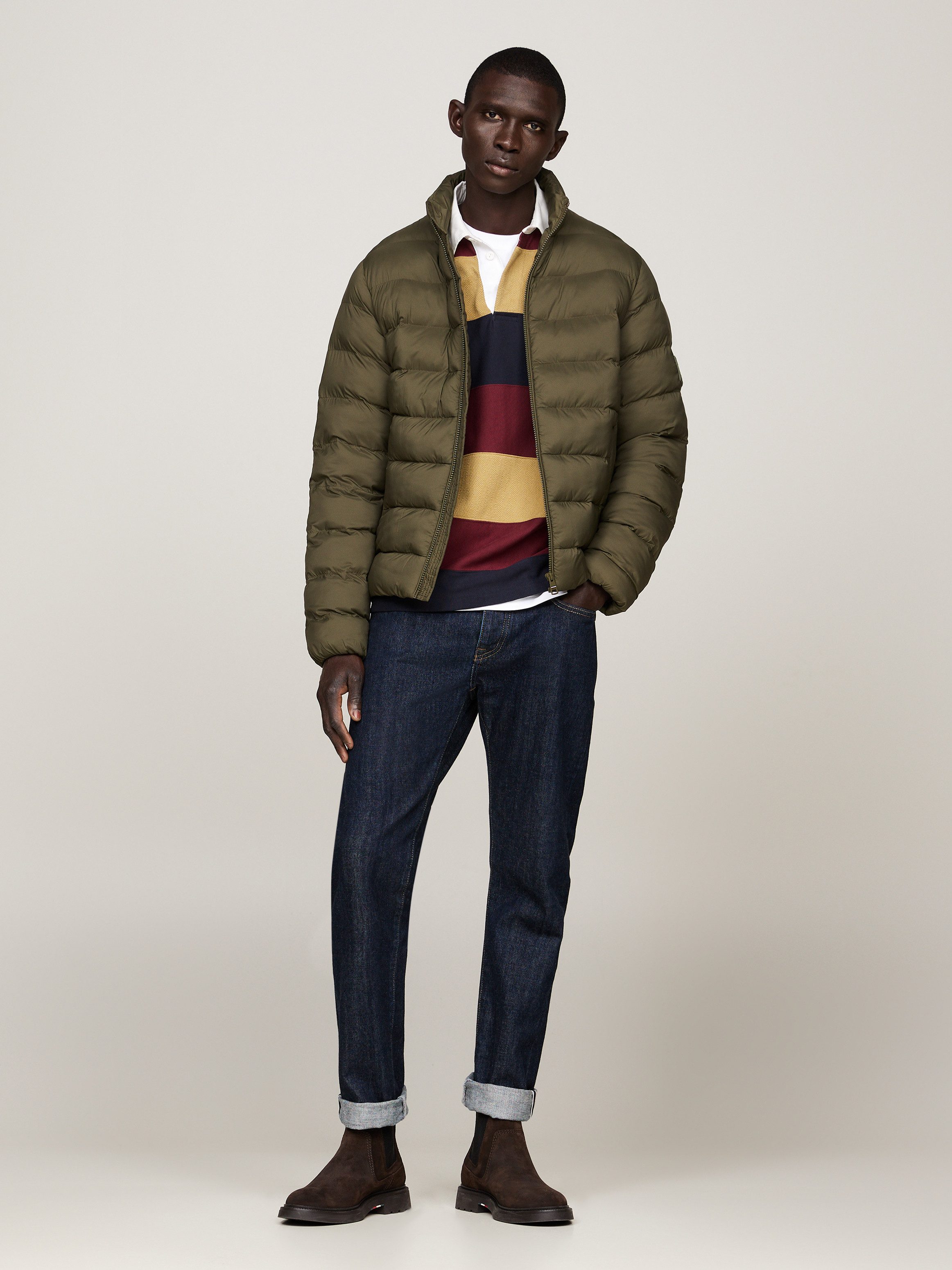 Tommy Hilfiger Gewatteerde jas MID WEIGHT STAND COLLAR JACKET