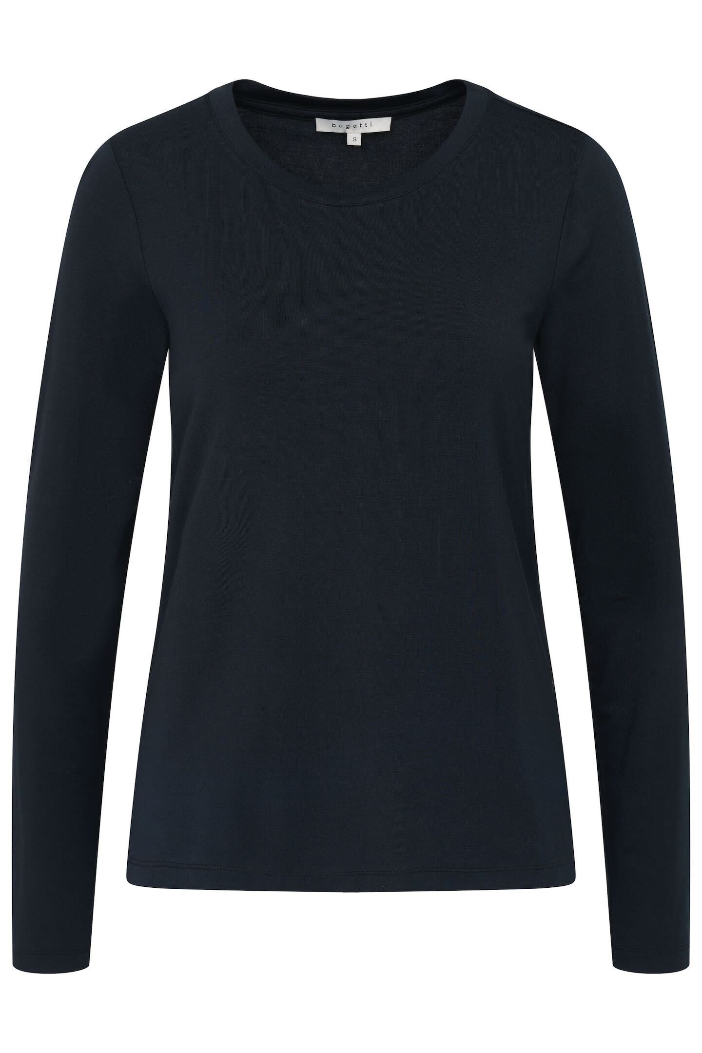 Bugatti Shirt met lange mouwen van zachte modal