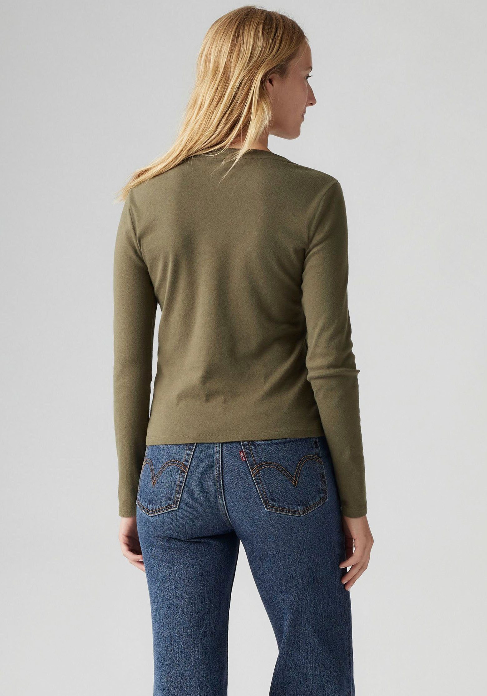 Levi's® Shirt met lange mouwen ESSENTIAL HM LS VNECK