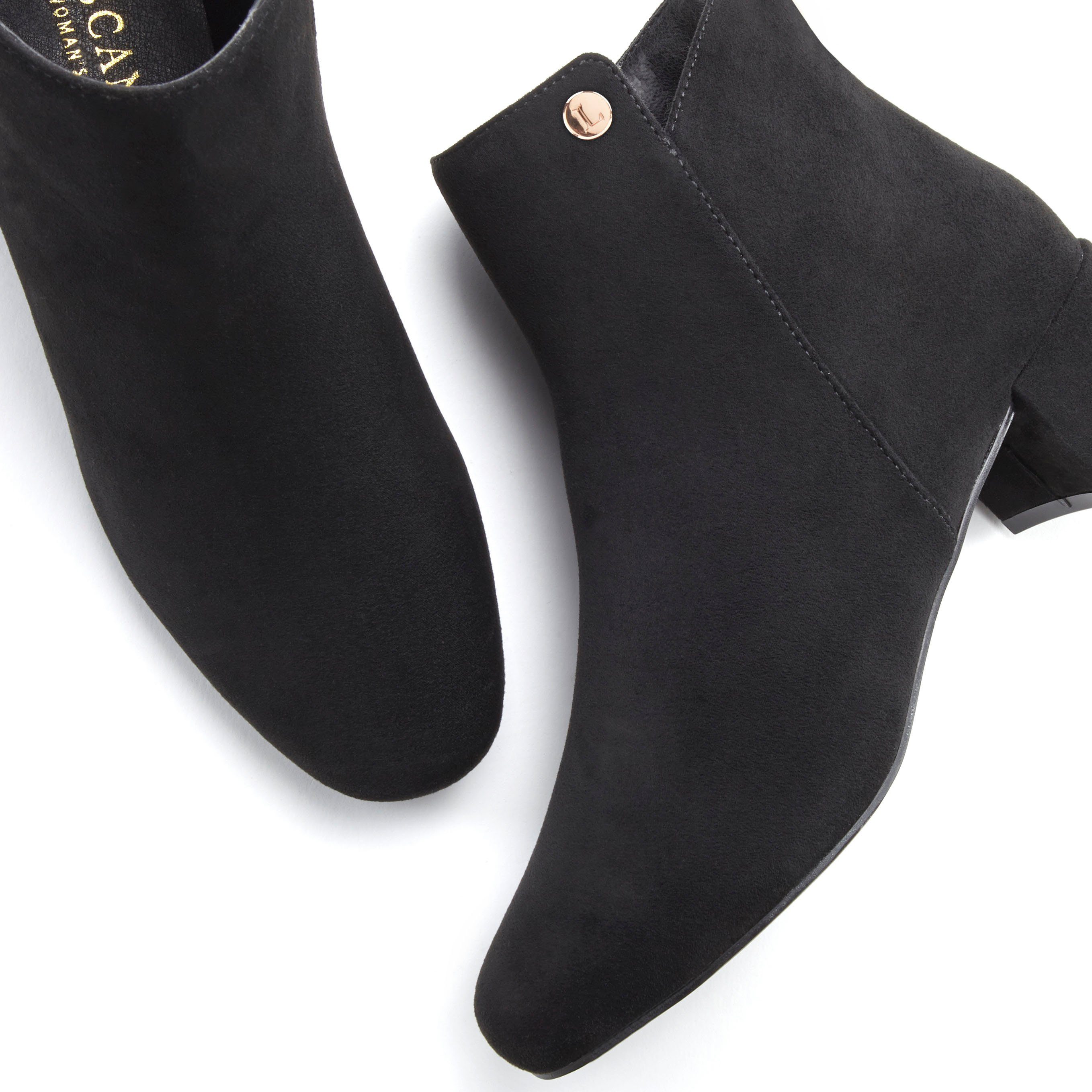 Lascana Laarsjes met comfortabele blokhak, enkellaarsjes, laarzen vegan