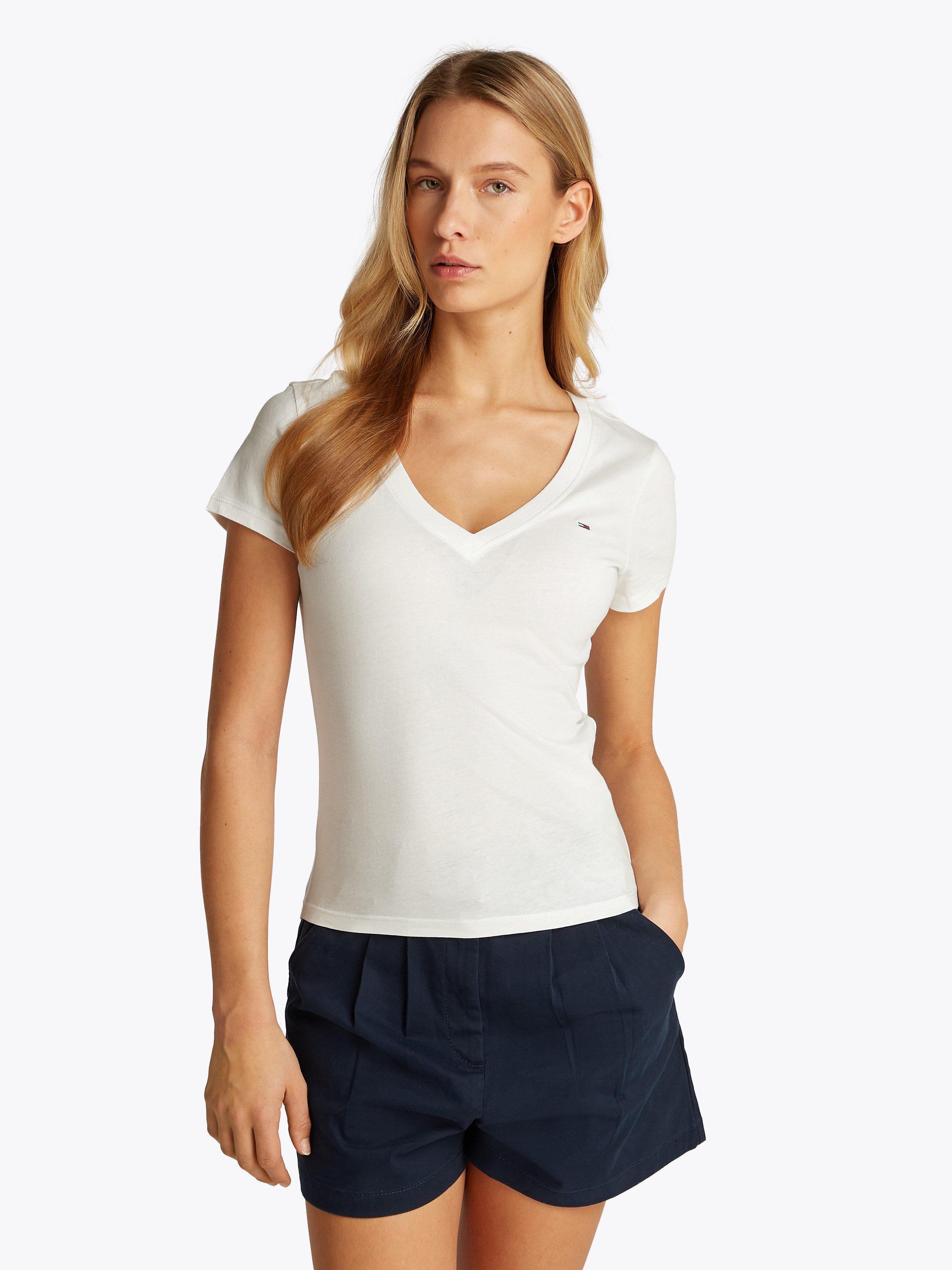 TOMMY JEANS T-shirt TJW 2PACK V-NECK TEE (set, 2-delig, 2 stuks)