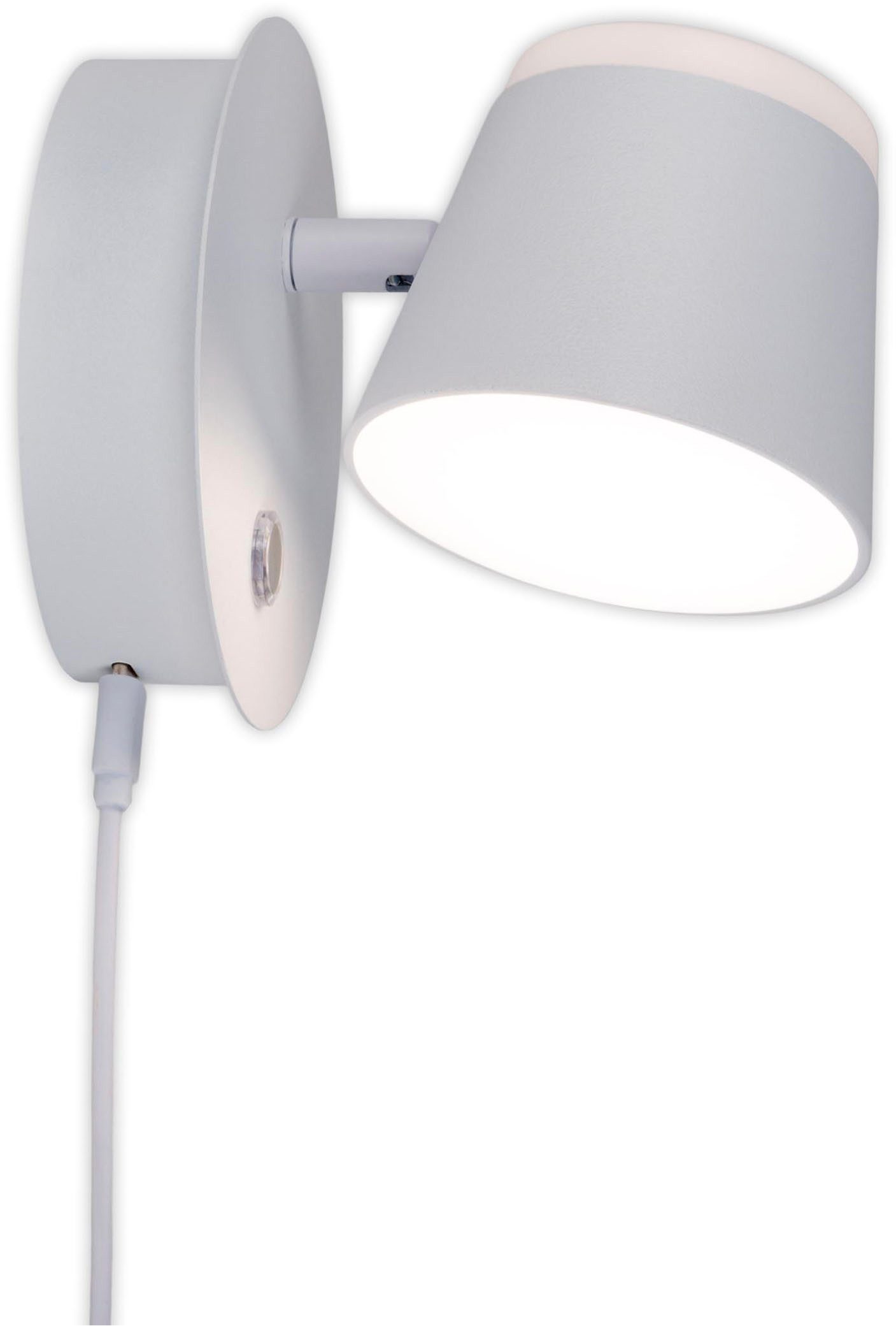 näve Led-wandlamp Tondo magnetisch, batterij opladen via usb-c kabel, dimbaar per touch, geheugen (1 stuk)