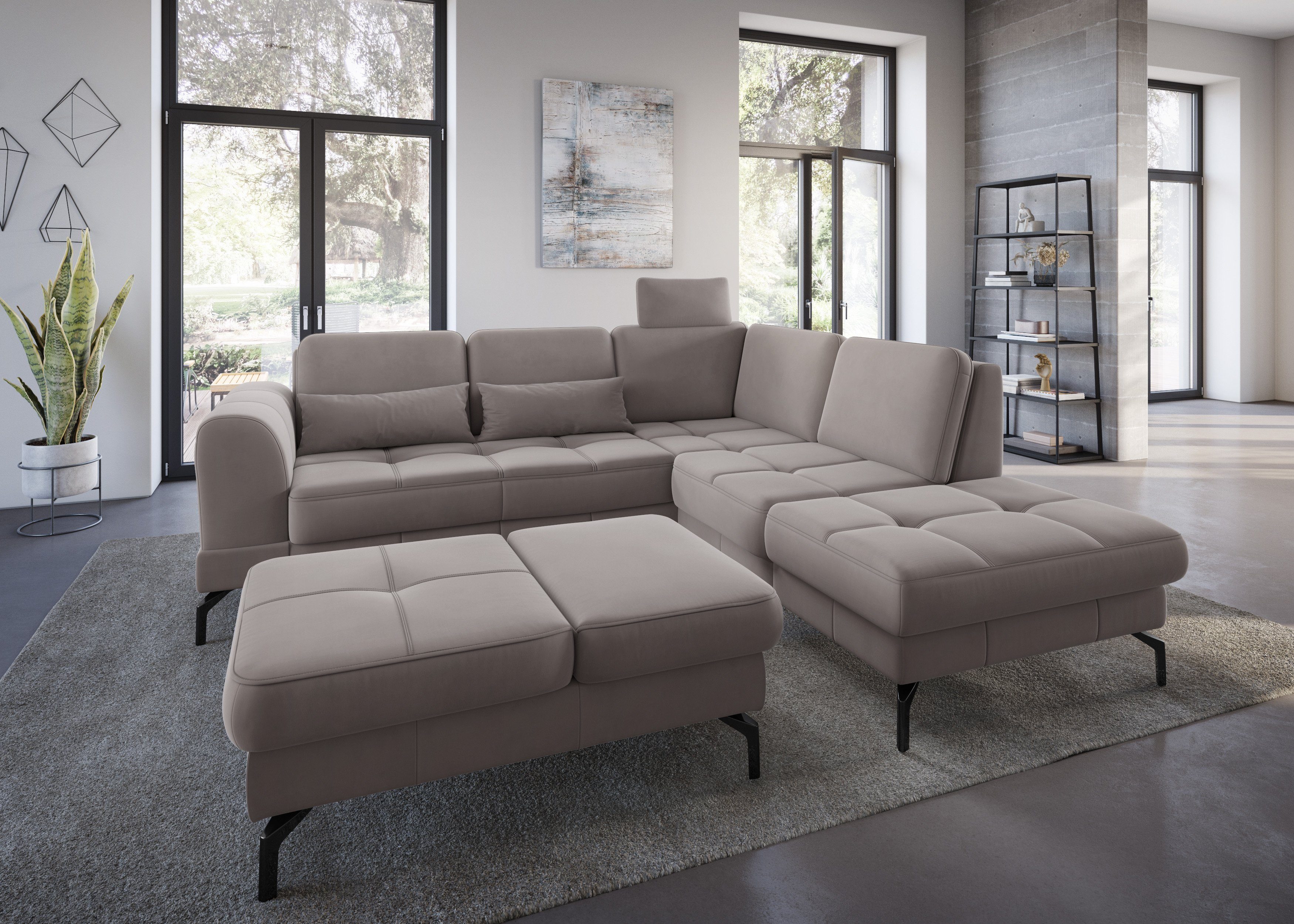 sit&more Hocker Bendigo met inklapfunctie, bodemvrijheid 15 cm, naar keuze in 2 pootkleuren